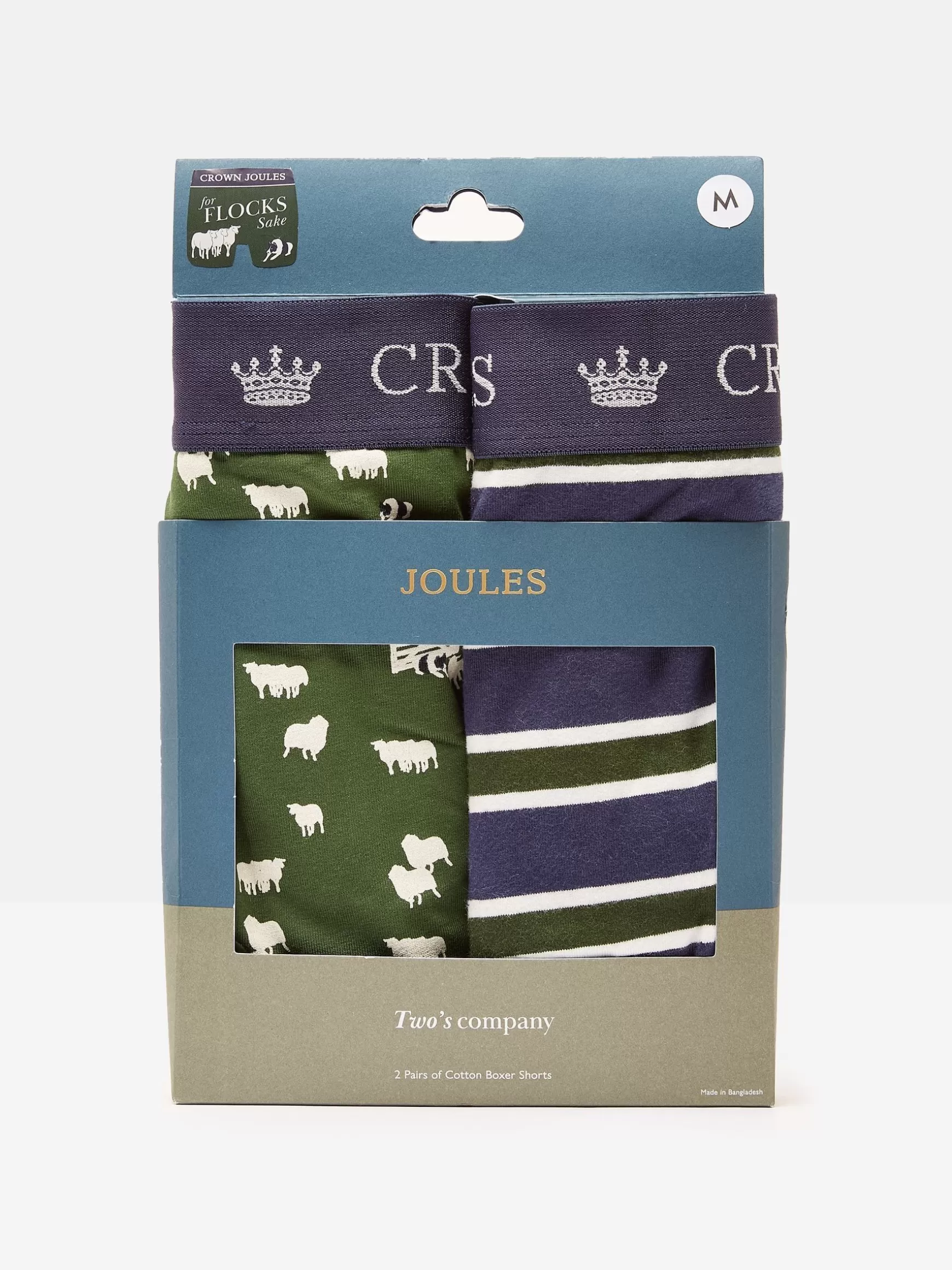 Crown Pack of Two Cotton Boxers^Joules Shop