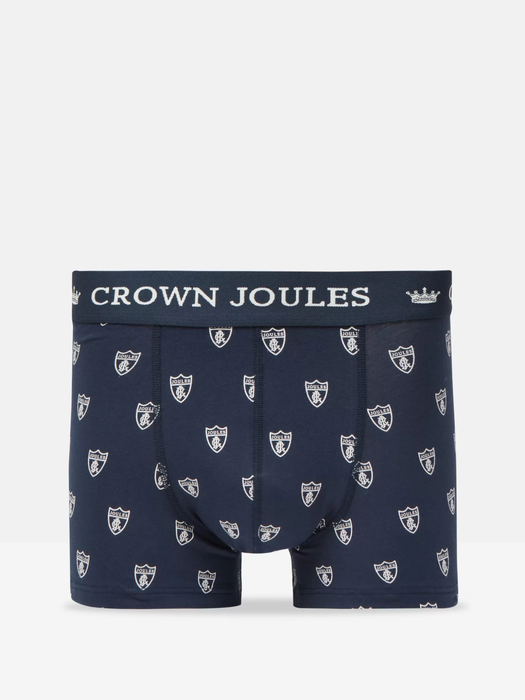 Crown Navy & White Crest Pack of Two Cotton Boxers^Joules Sale