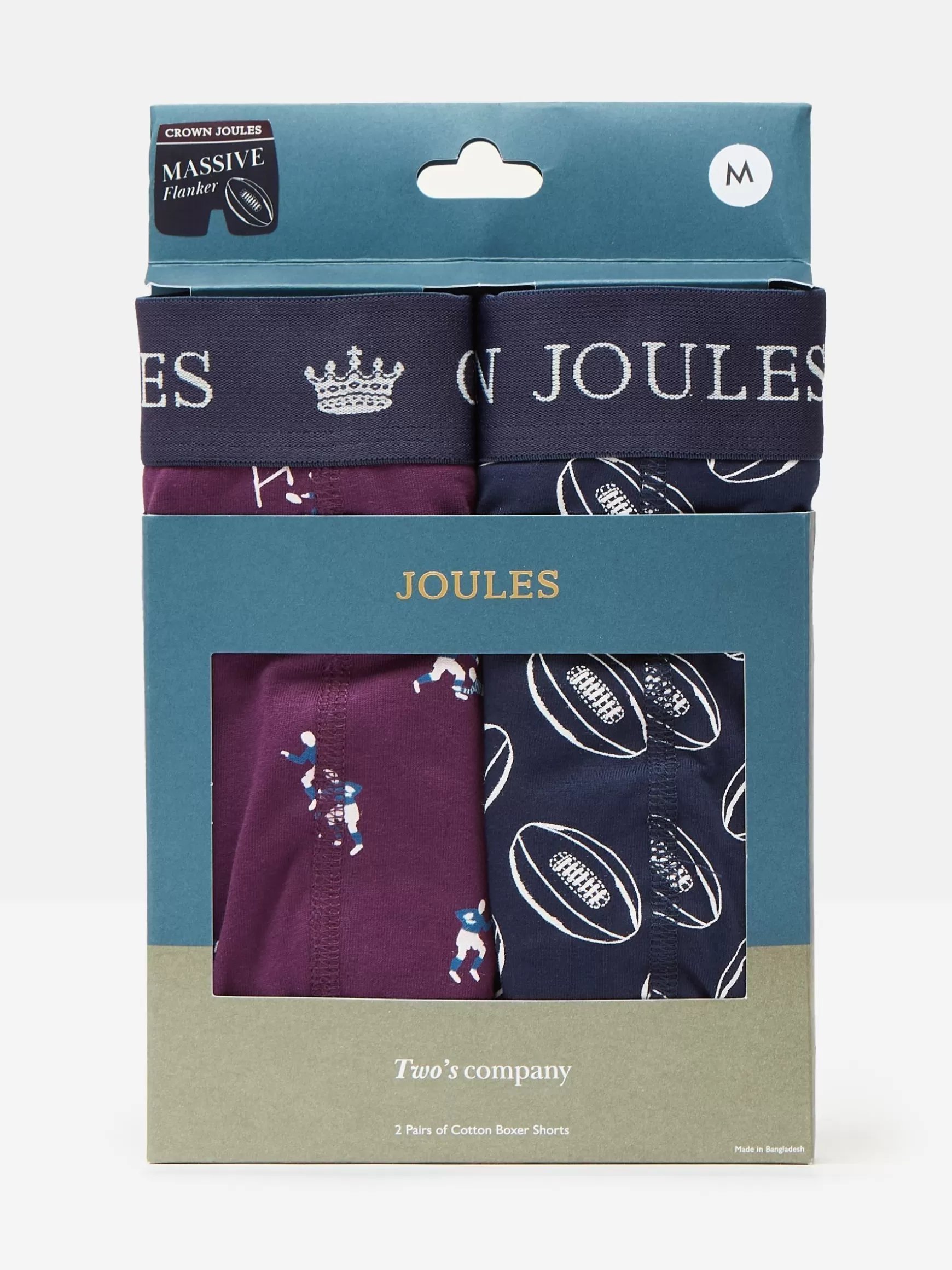 Crown Pack of Two Cotton Boxers^Joules New