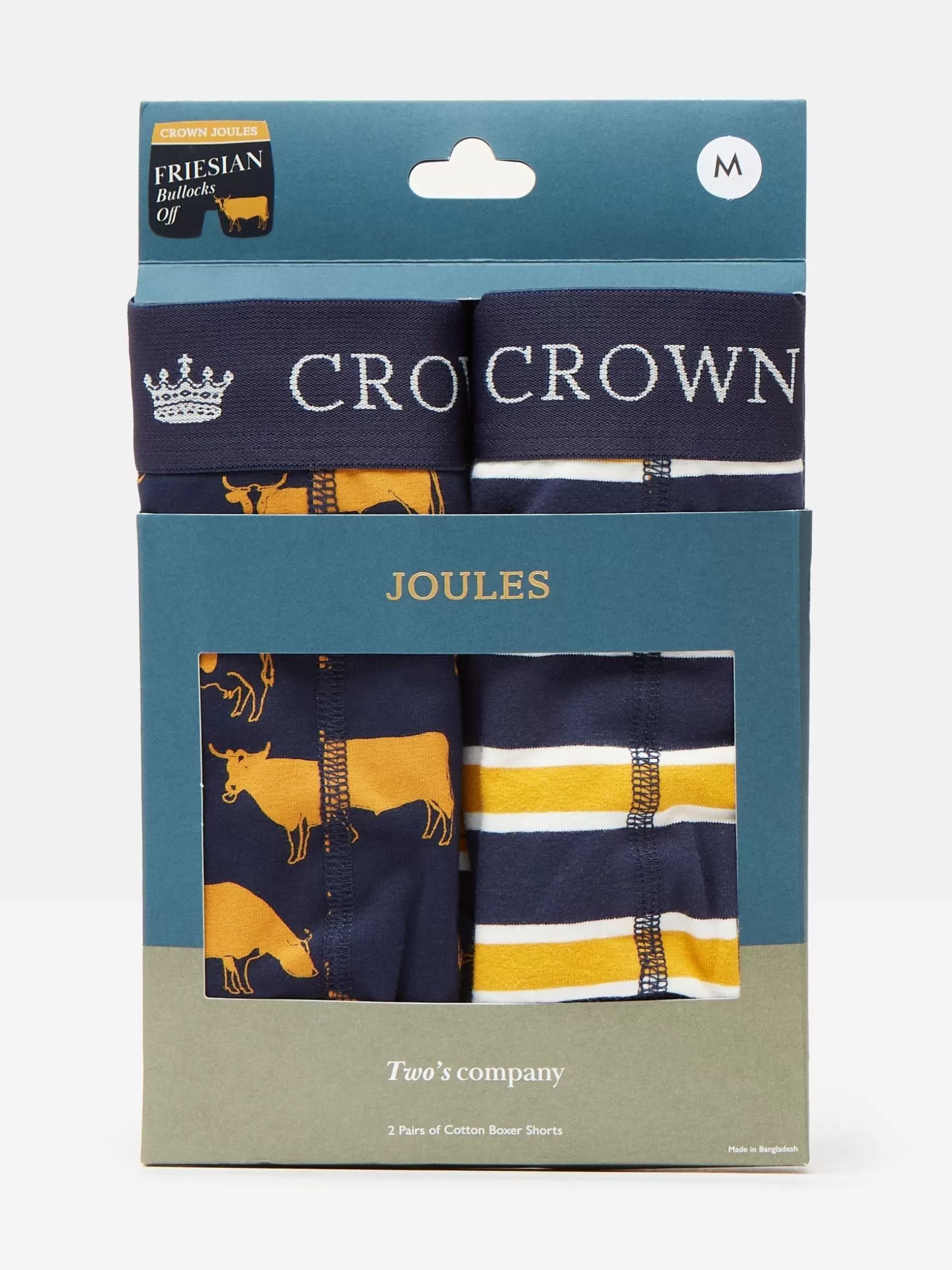 Crown Pack of Two Cotton Boxers^Joules Online