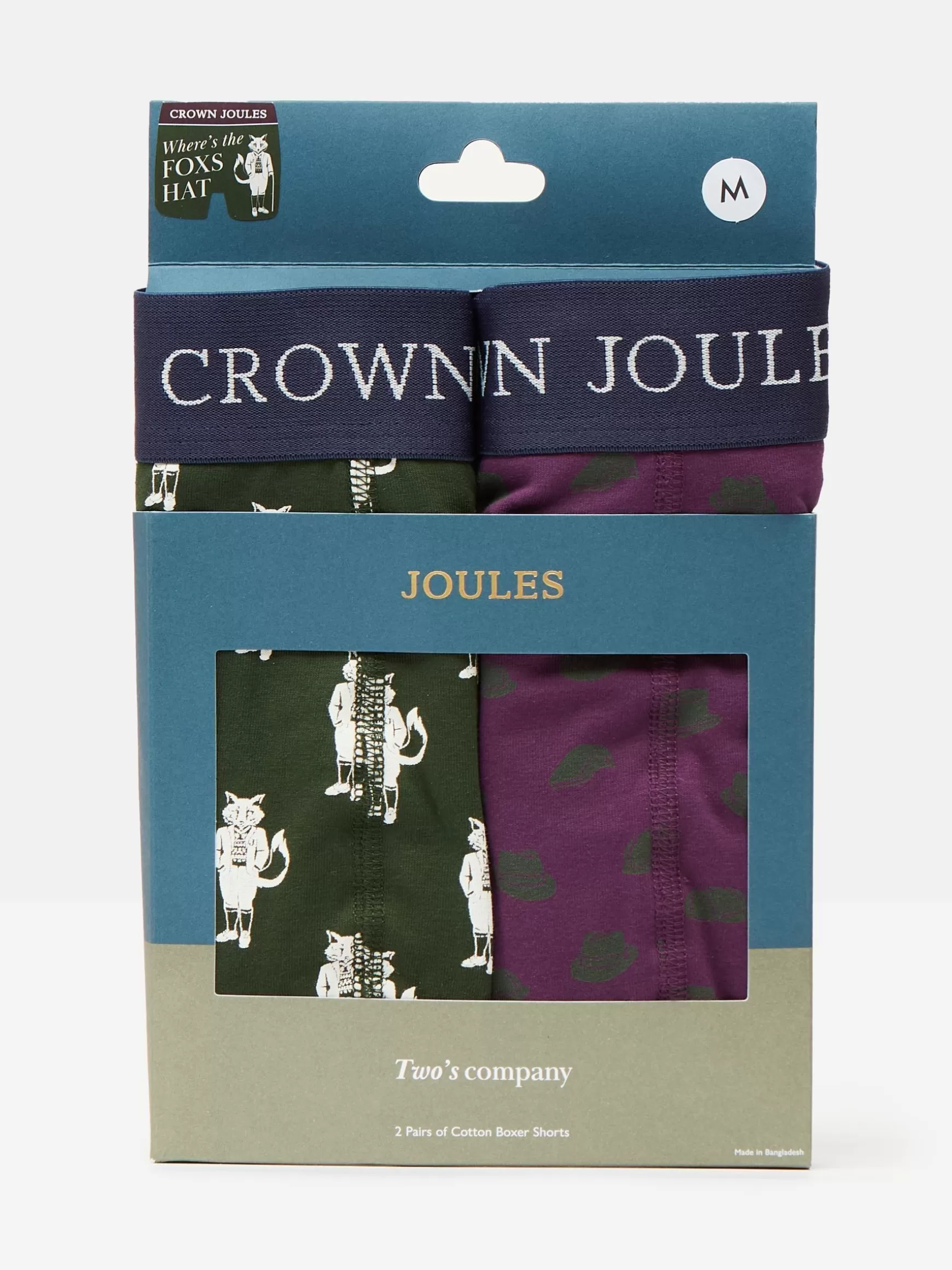 Crown Pack of Two Cotton Boxers^Joules Online