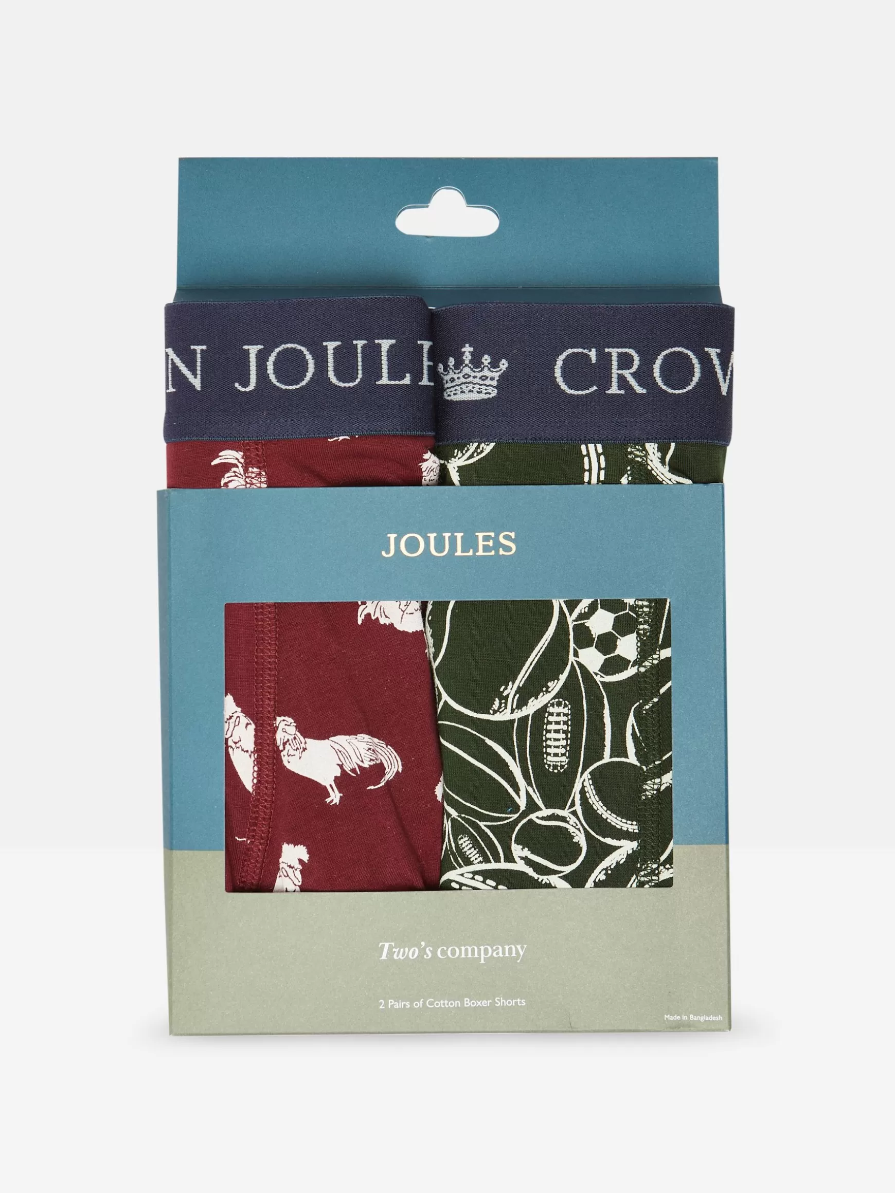 Crown Pack of Two Cotton Boxers^Joules Shop
