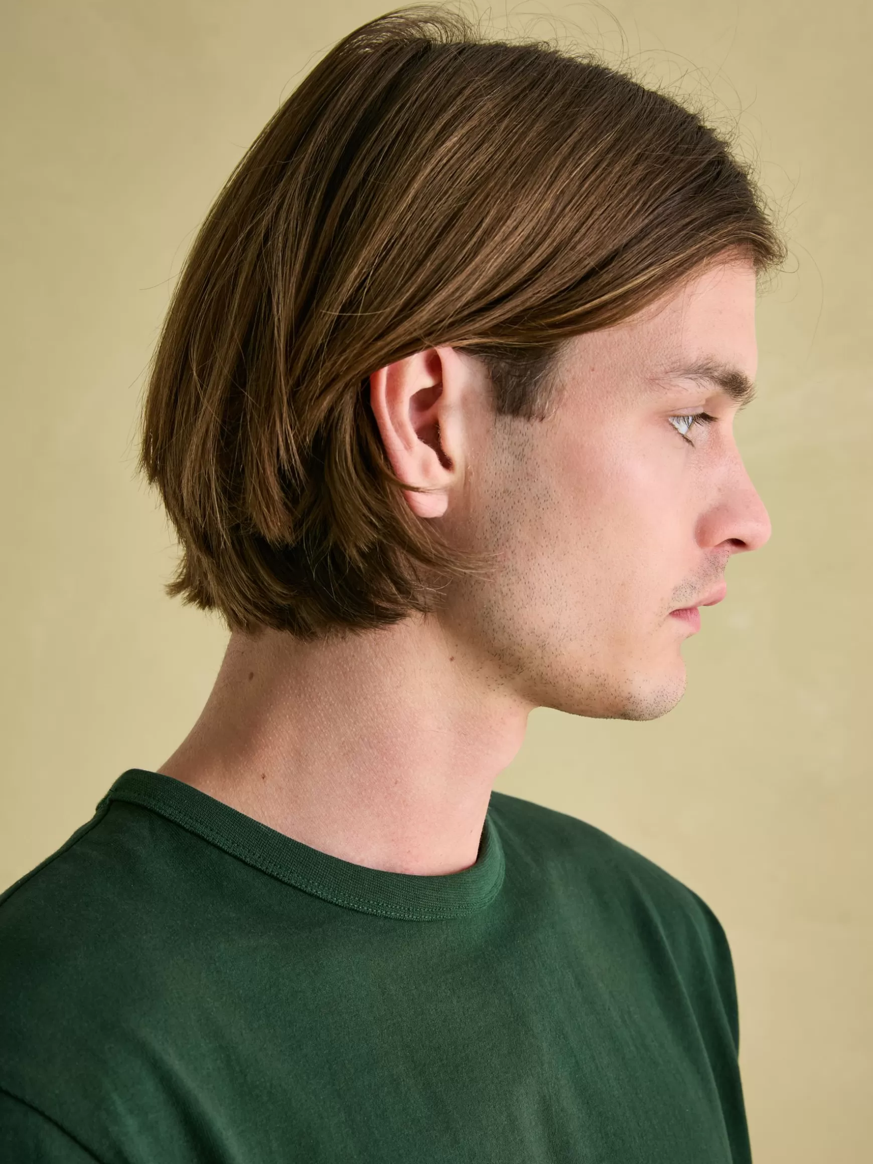 Denton Dark Green Heavyweight Jersey 100% Cotton Crew Neck T-Shirt^Joules New