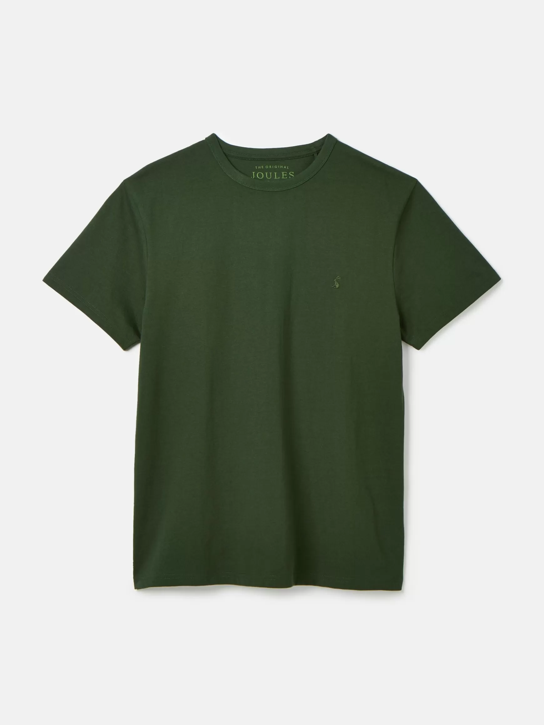 Denton Dark Green Heavyweight Jersey 100% Cotton Crew Neck T-Shirt^Joules New
