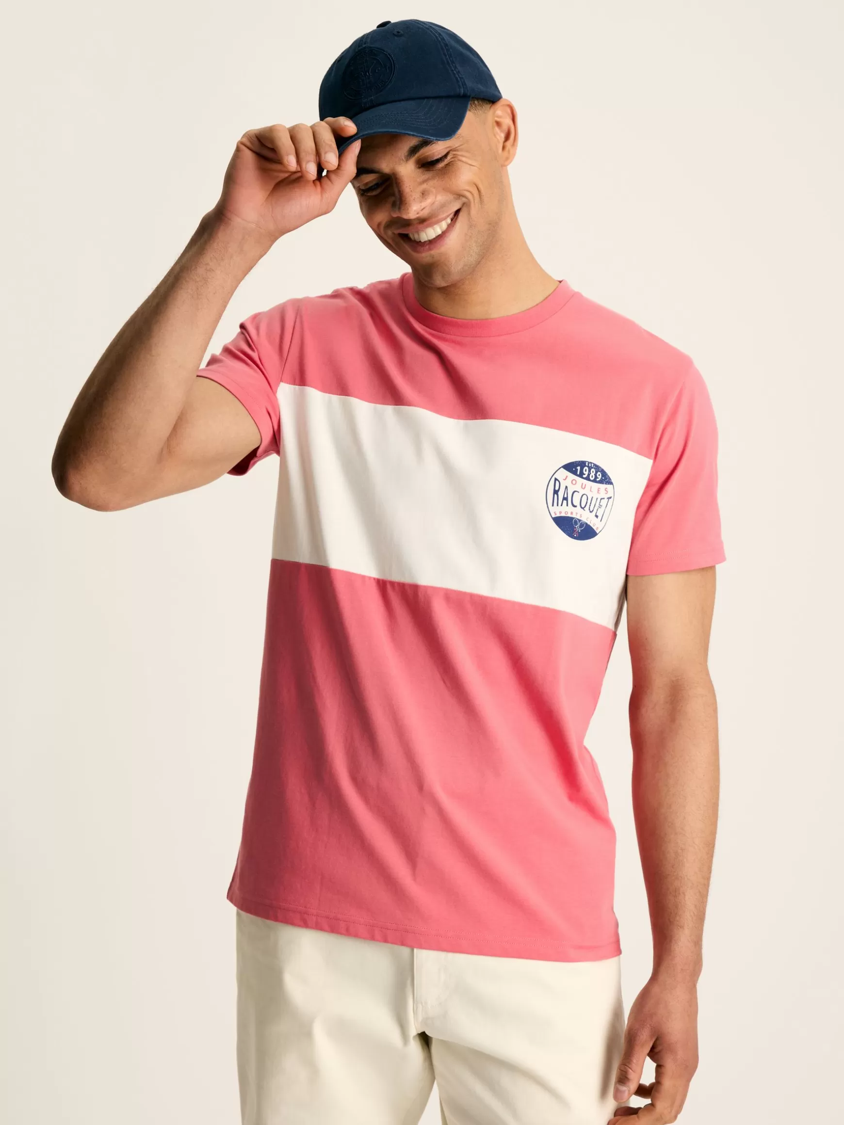 Denton Colourblock Jersey Crew Neck T-Shirt^Joules Clearance