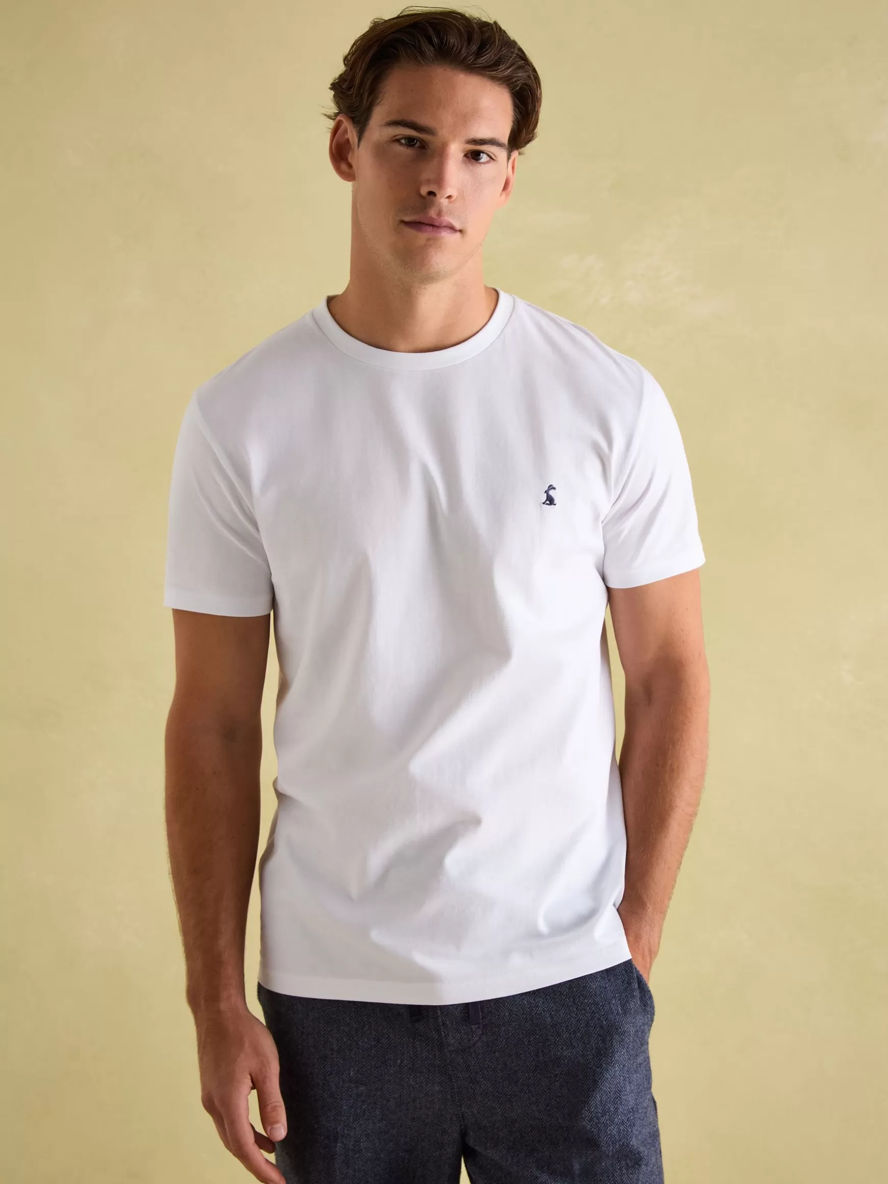 Denton Lightweight Jersey 100% Cotton Crew Neck T-Shirt^Joules Sale