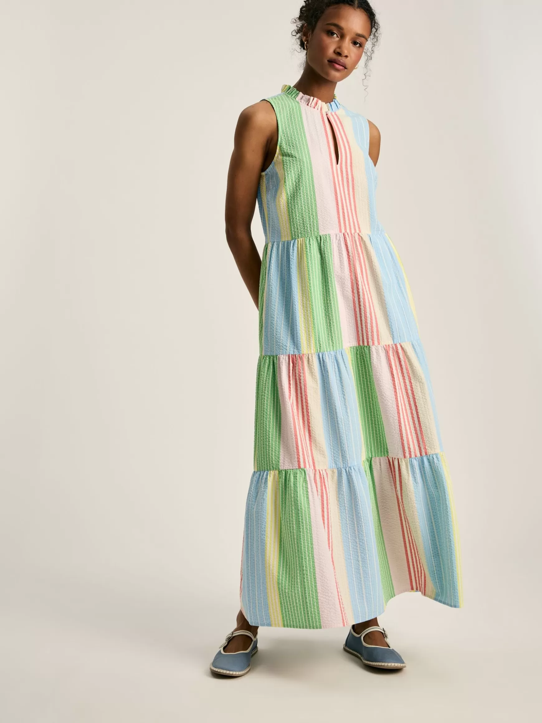 Dolcie Seersucker Maxi Sundress^Joules Fashion
