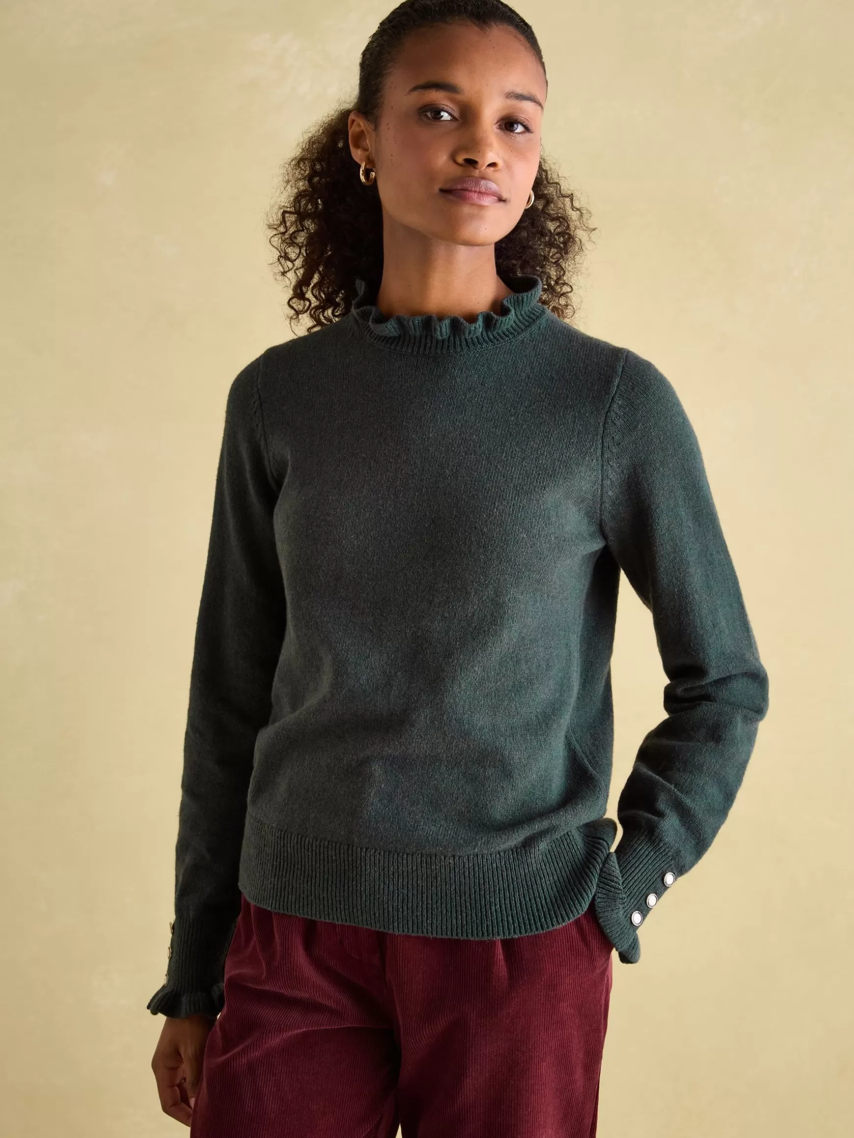 Edith Frill Neck Jumper^Joules Store