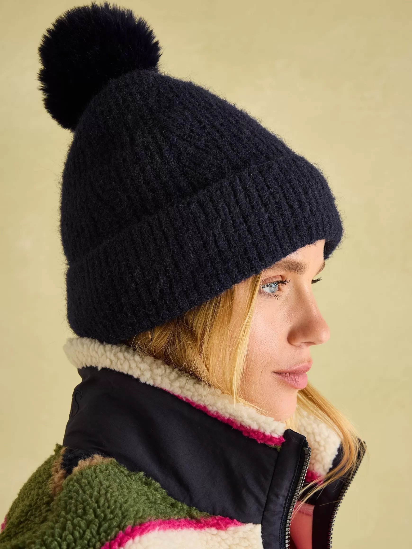 Effie Knitted Bobble Hat^Joules Cheap