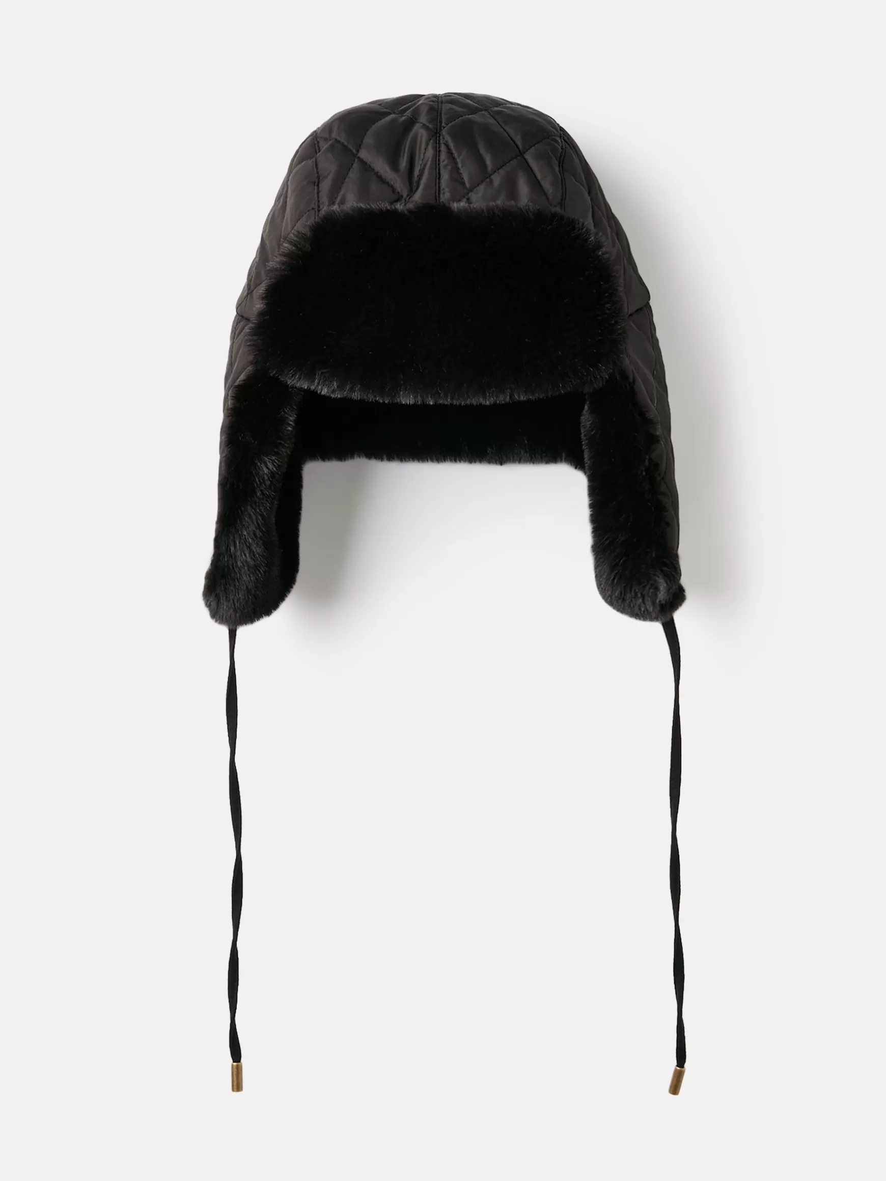 Eira Faux Fur Lined Quilted Trapper Hat^Joules Store
