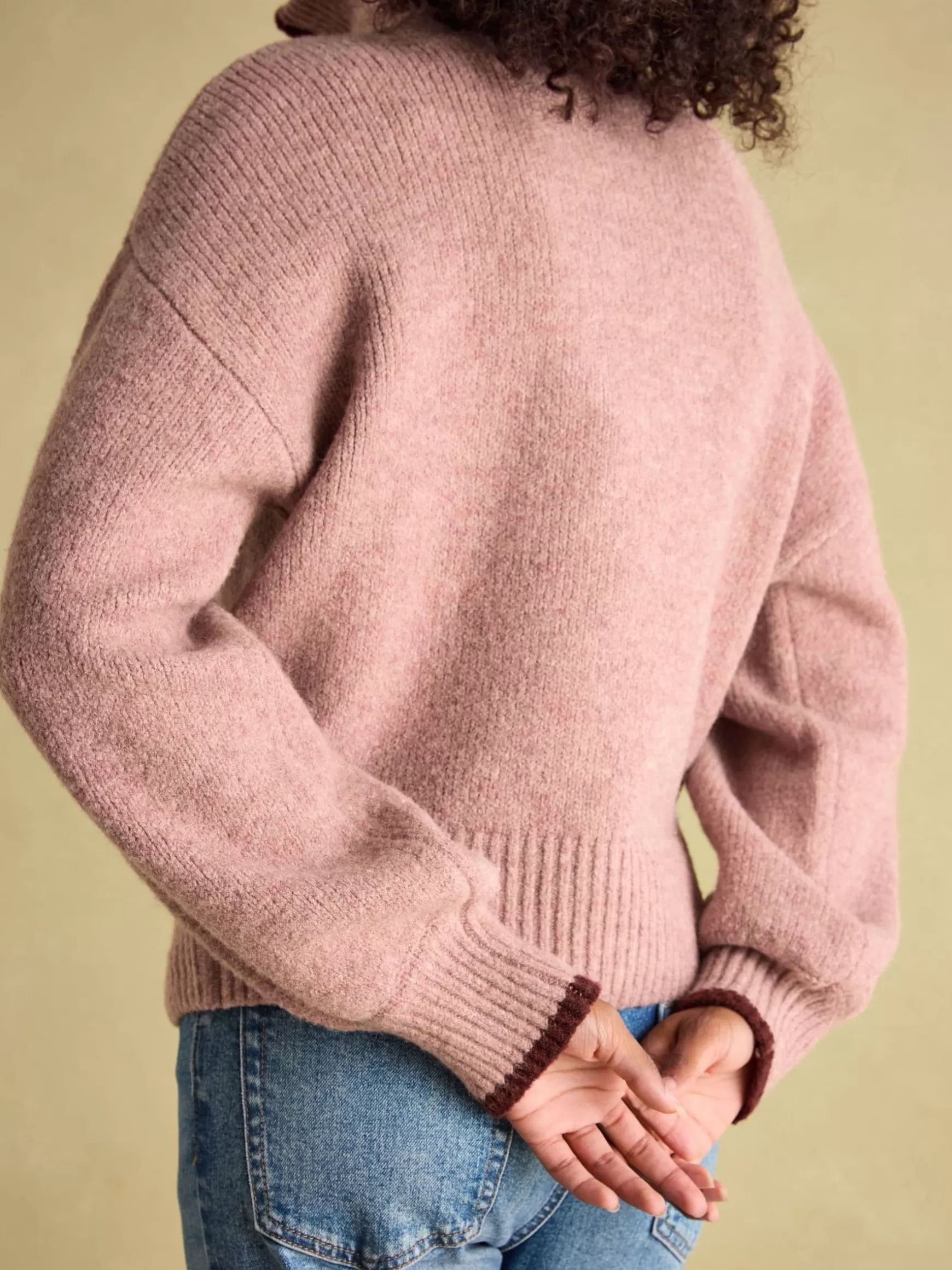 Elmore Knitted Quarter Zip Jumper^Joules New