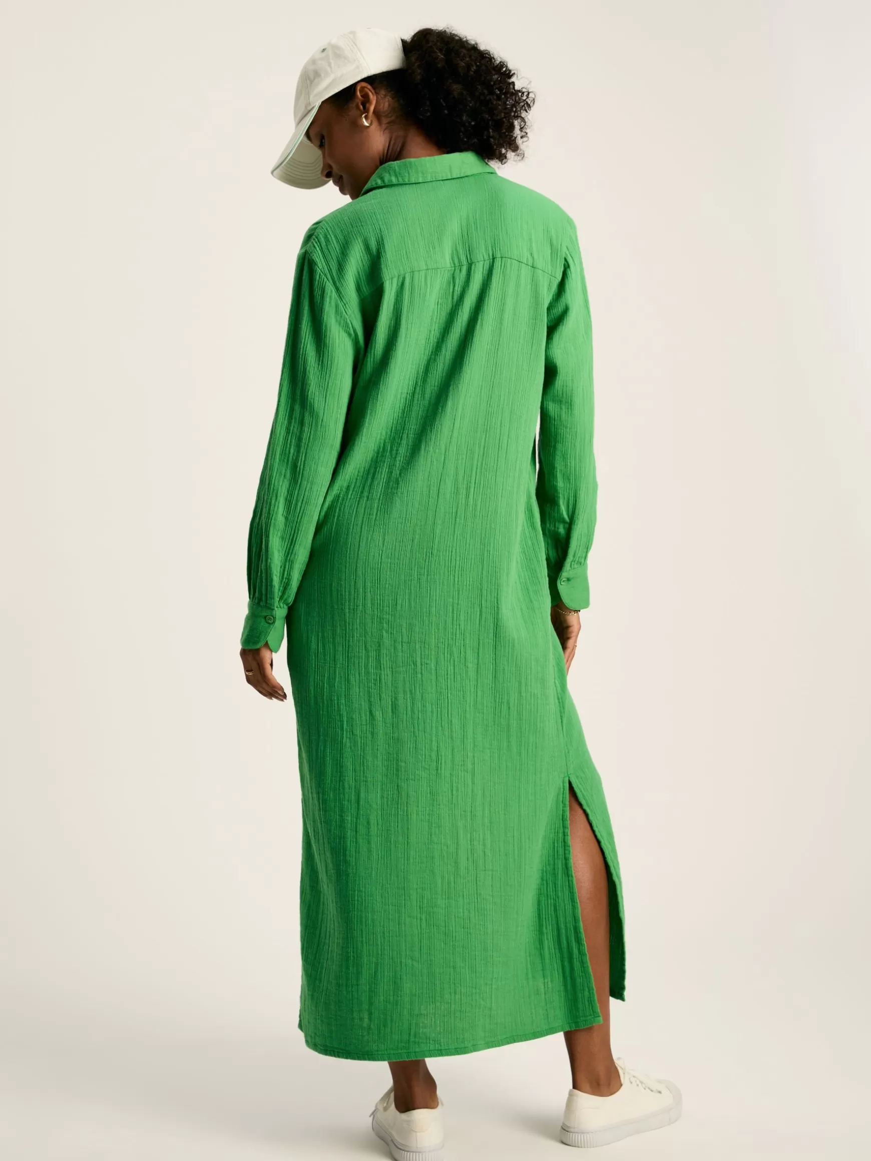 Erica Button Through Cotton Shirt Dress^Joules Discount
