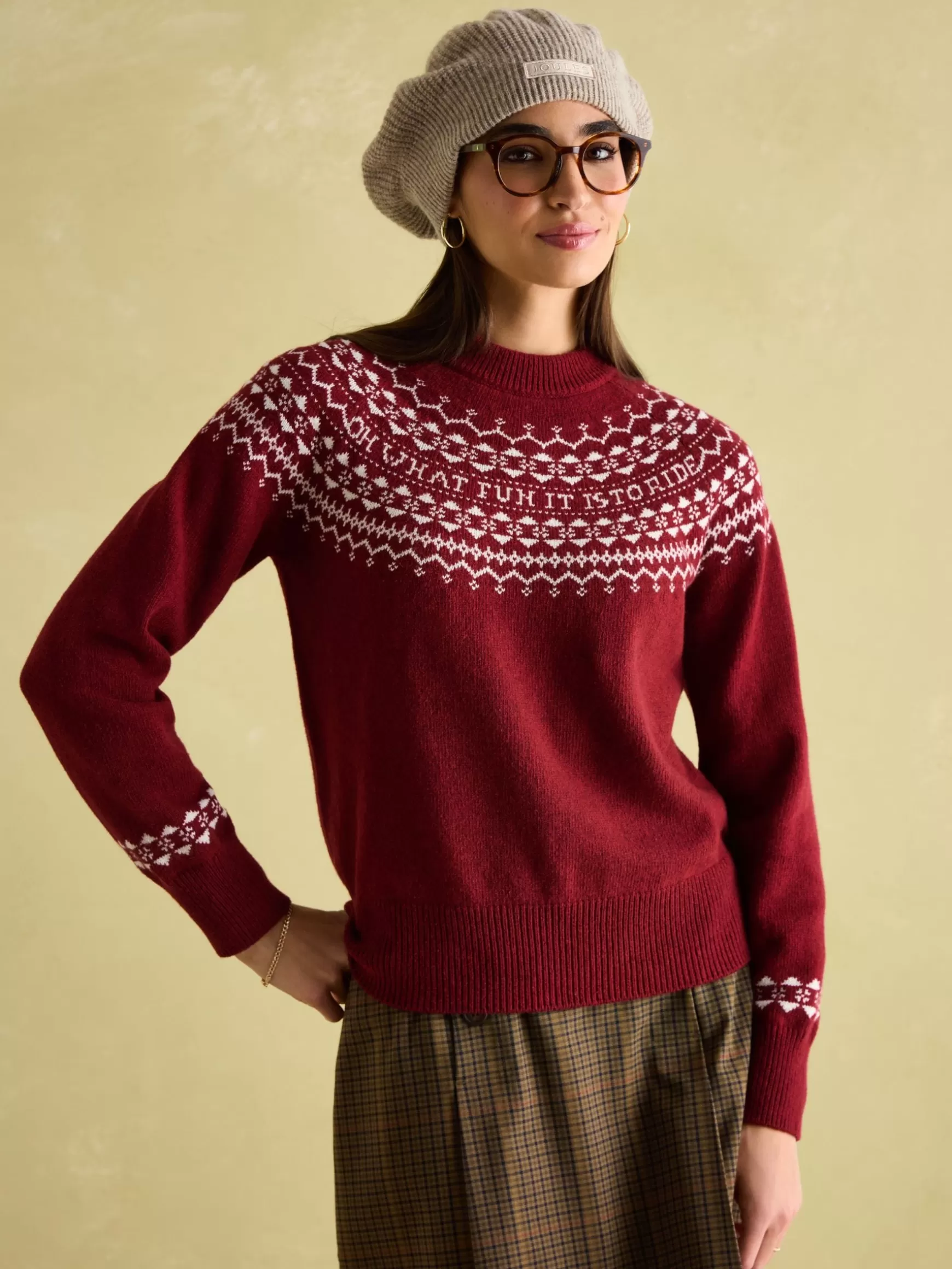 Eve Festive Fair Isle Jumper^Joules Flash Sale