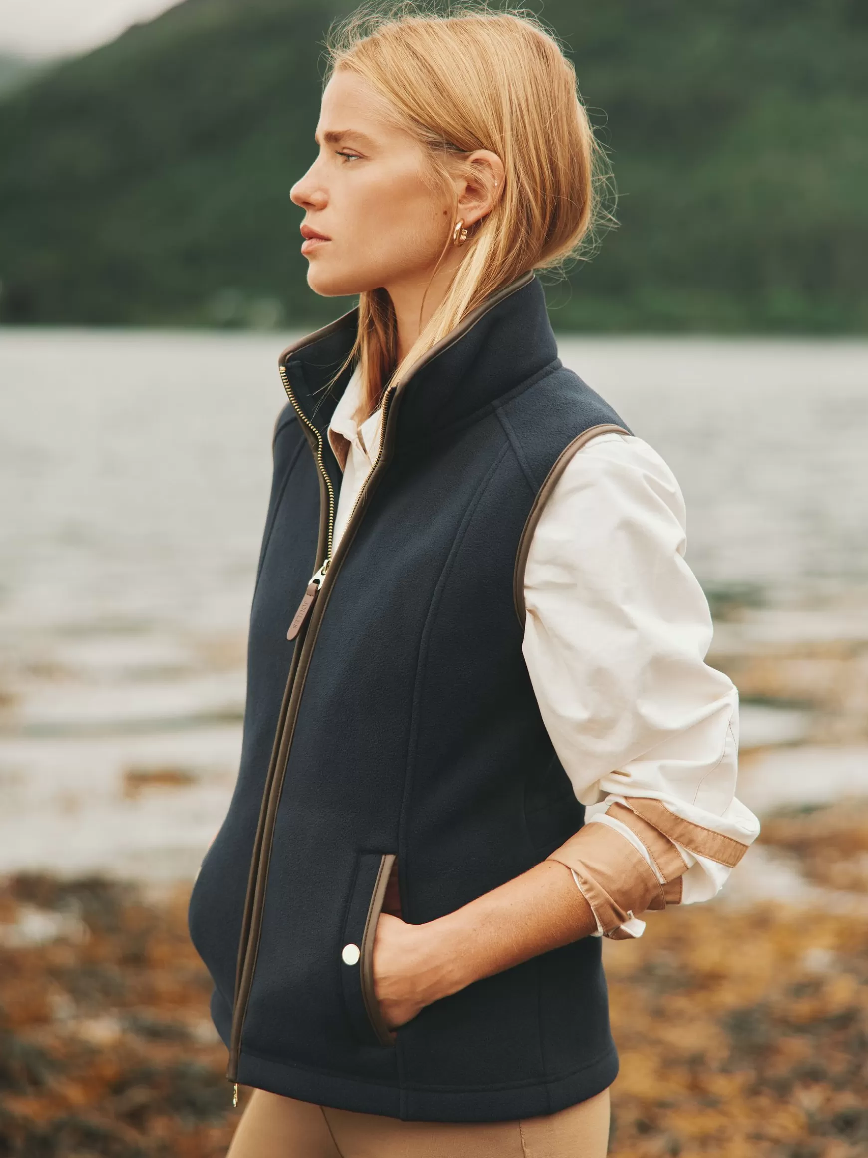 Fairbourne Fleece Gilet^Joules Flash Sale