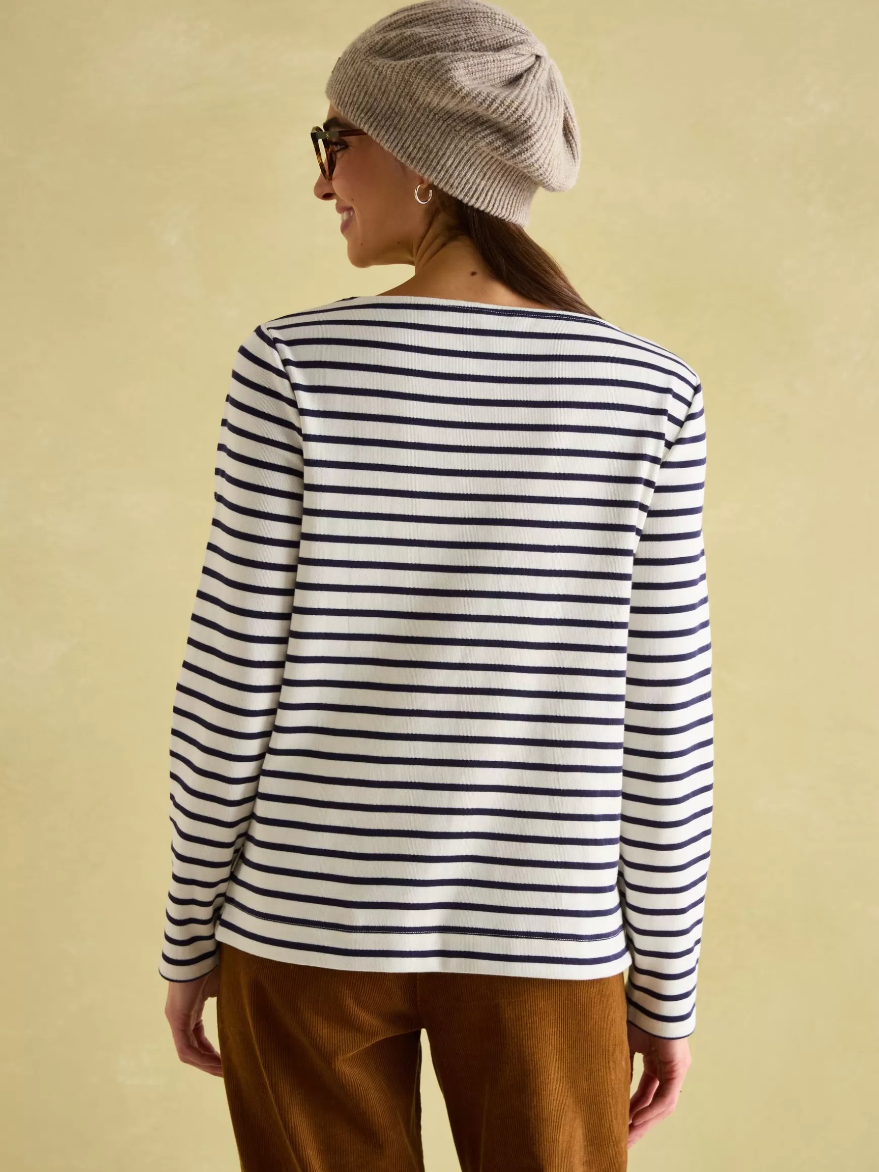 Festive Harbour Boat Neck Breton Top^Joules Clearance