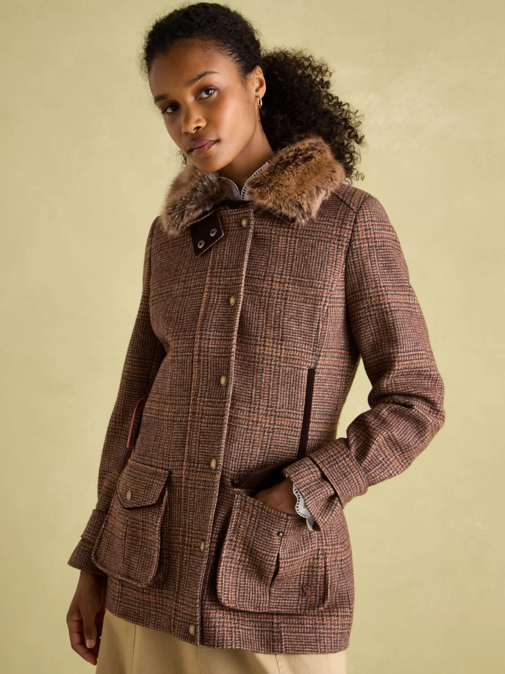 Fieldcoat Luxe Fieldcoat Luxe 3-in-1 Tweed Coat with Removable Quilted Gilet^Joules Shop