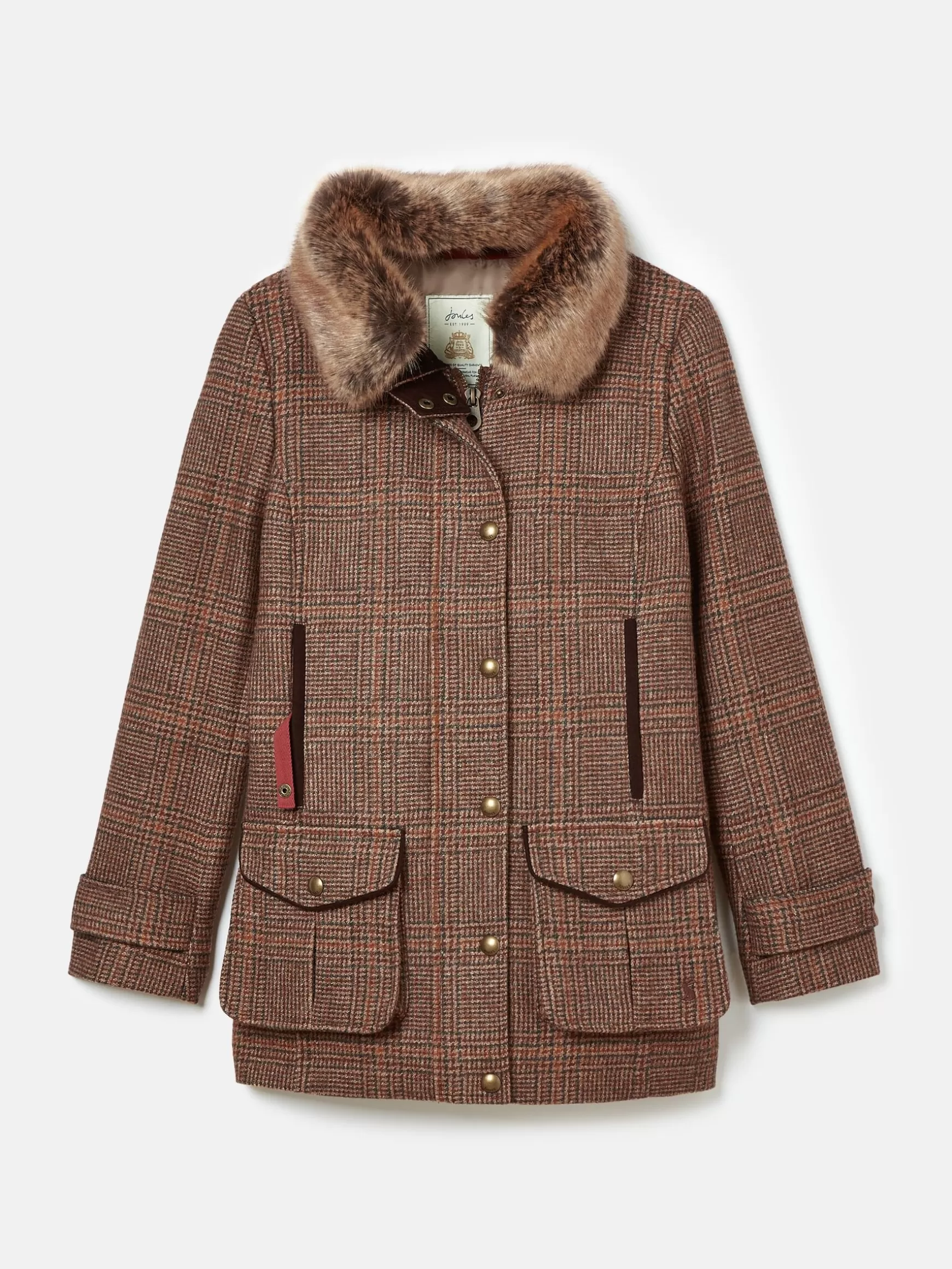 Fieldcoat Luxe Fieldcoat Luxe 3-in-1 Tweed Coat with Removable Quilted Gilet^Joules Shop