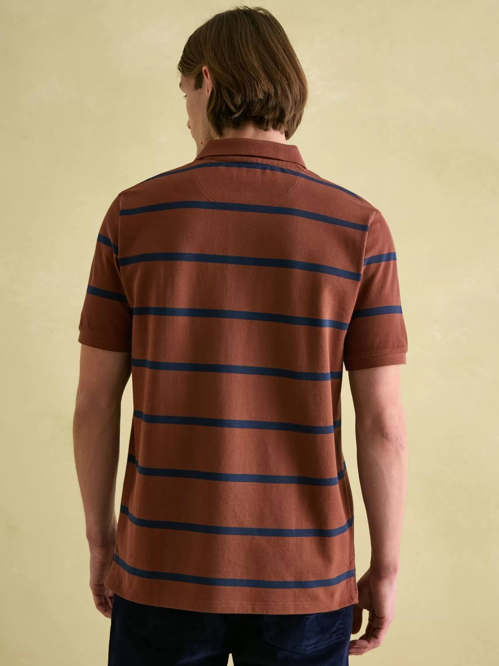 Filbert Brown & Navy Striped Polo Shirt^Joules Discount