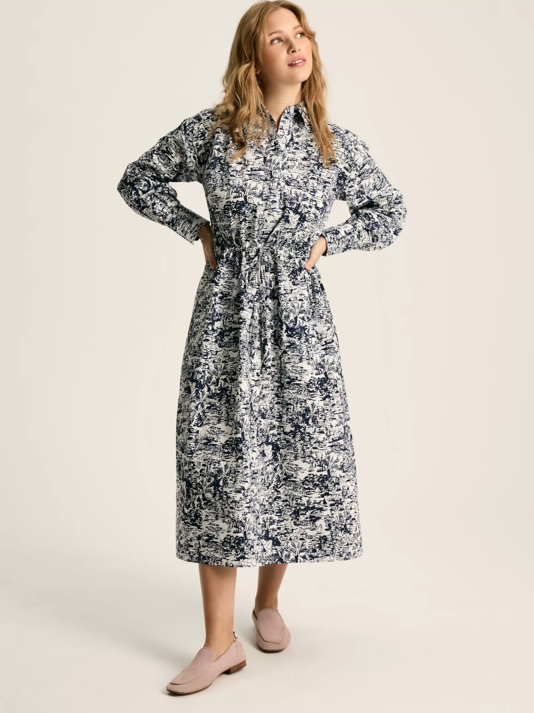 Francesca Tie Waist Shirt Dress^Joules Best Sale