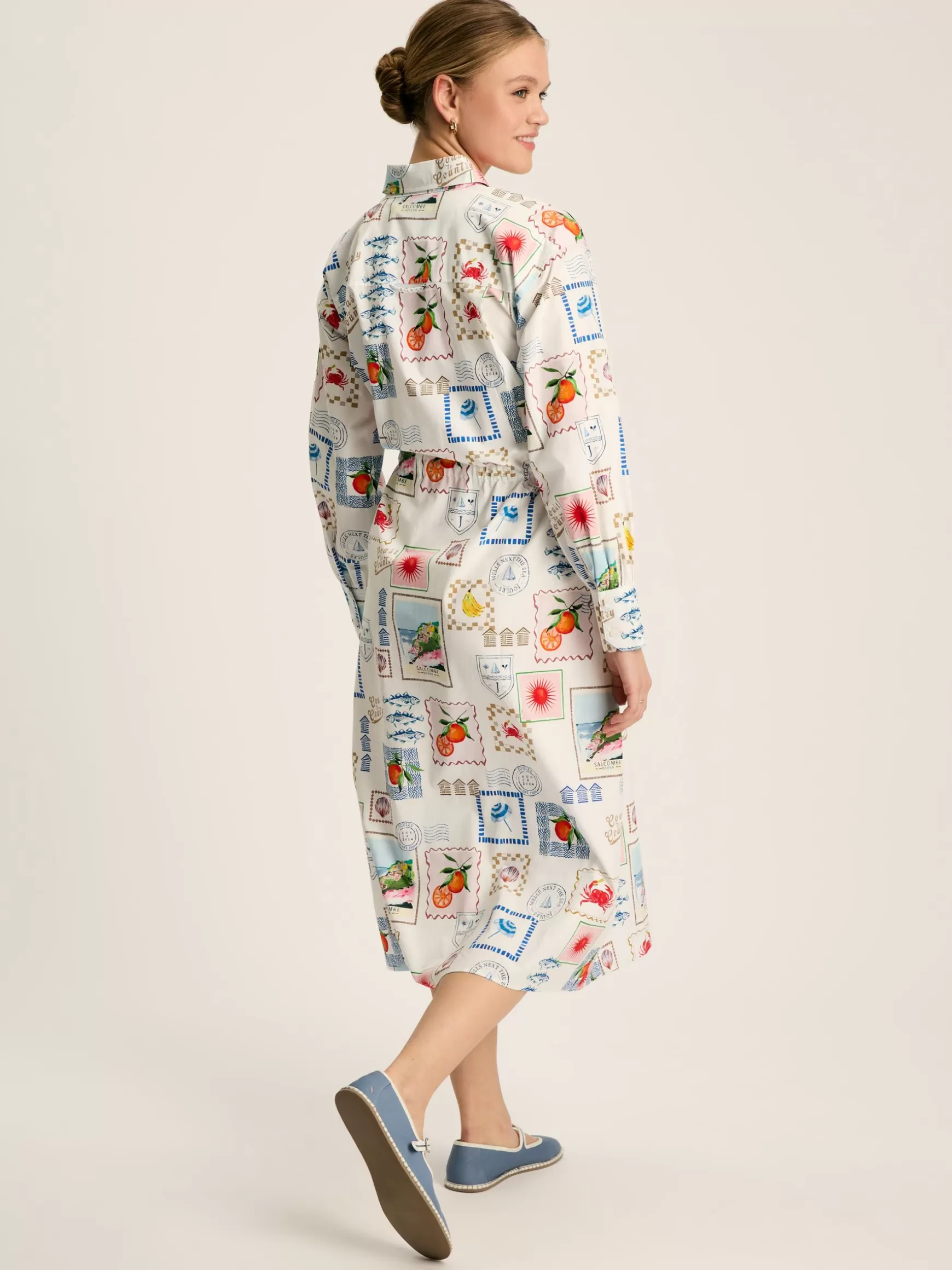 Francesca Tie Waist Shirt Dress^Joules Store
