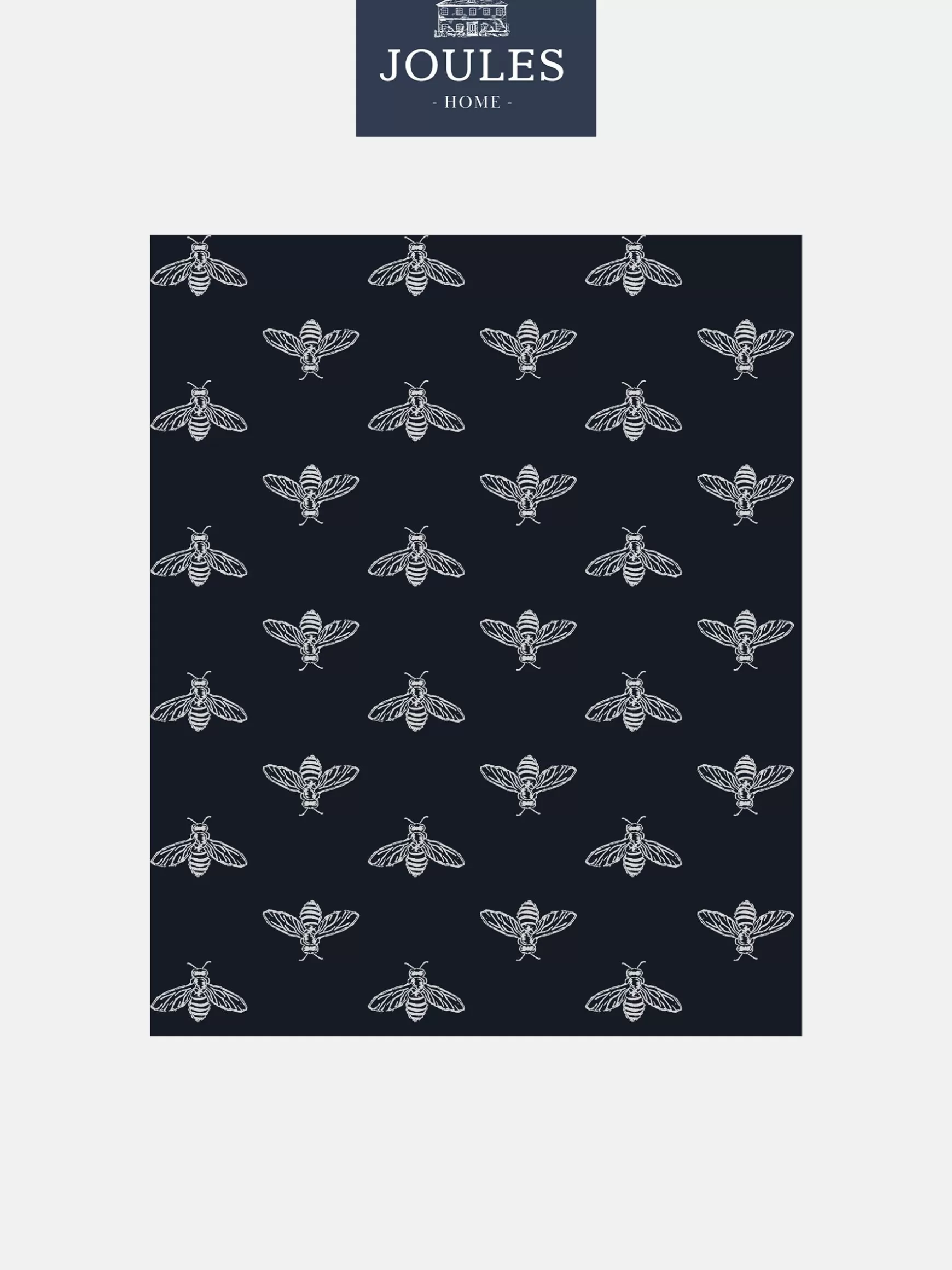 French Navy Block Print Bee 10M Wallpaper^Joules Cheap
