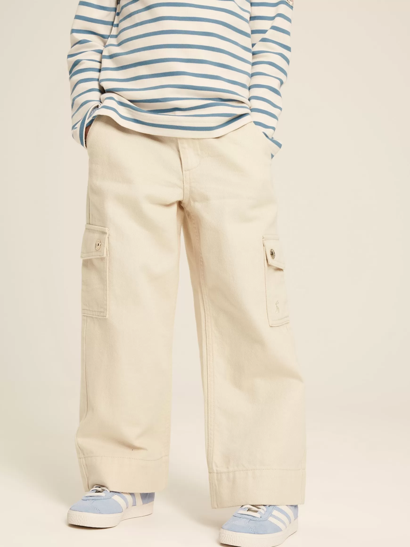 Georgia Beige Cargo Wide Leg Trousers^Joules Best Sale