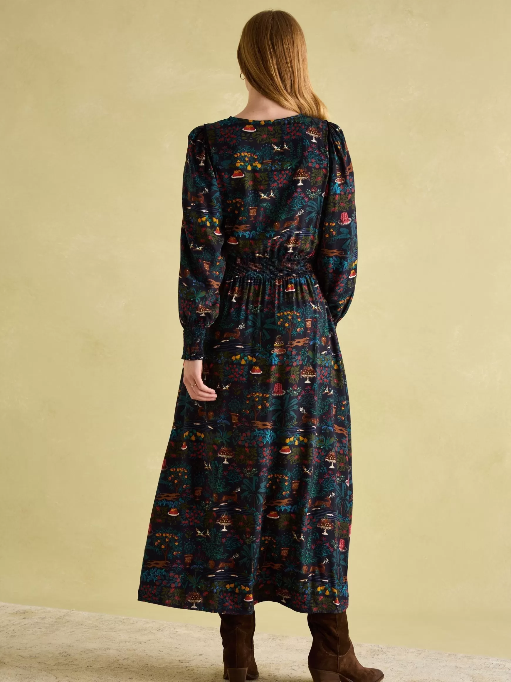 Georgina Elasticated Waist Maxi Dress^Joules Hot