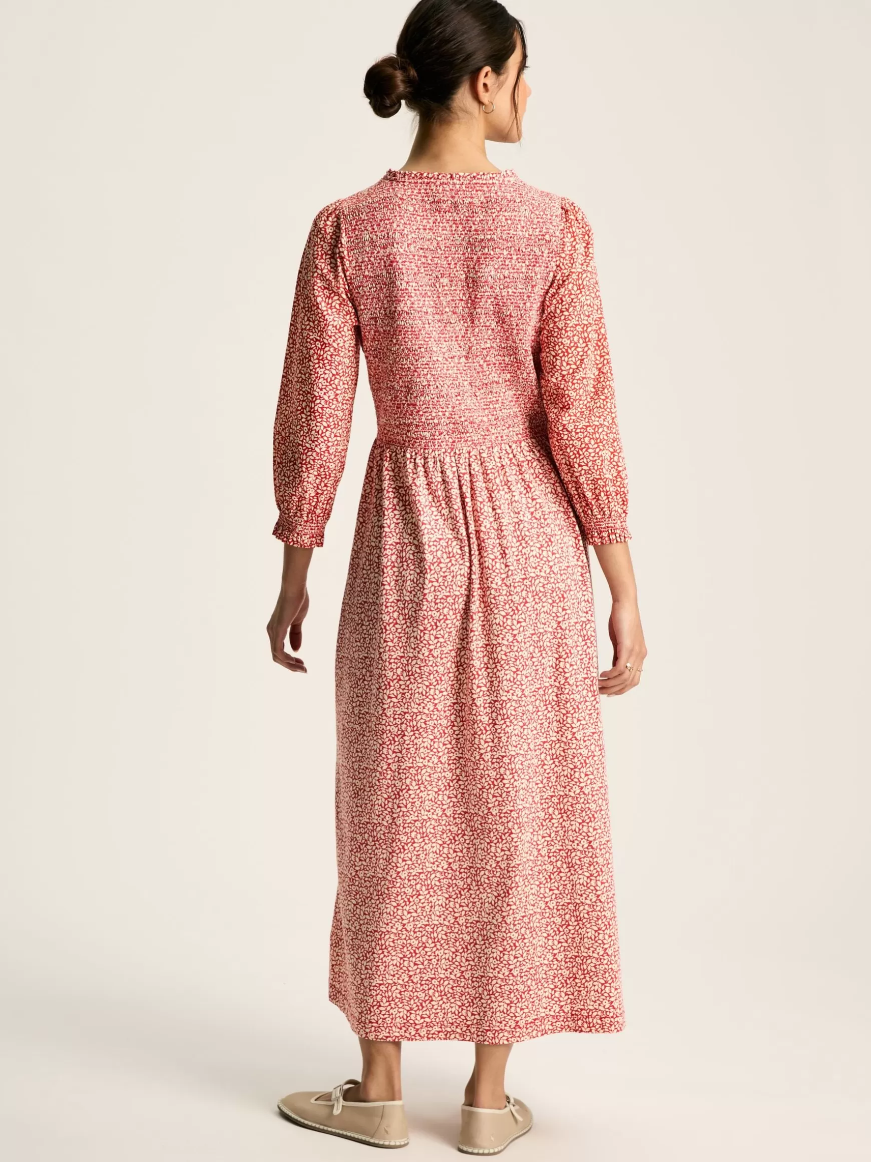 Gia Mixed Fabric Dress^Joules Shop