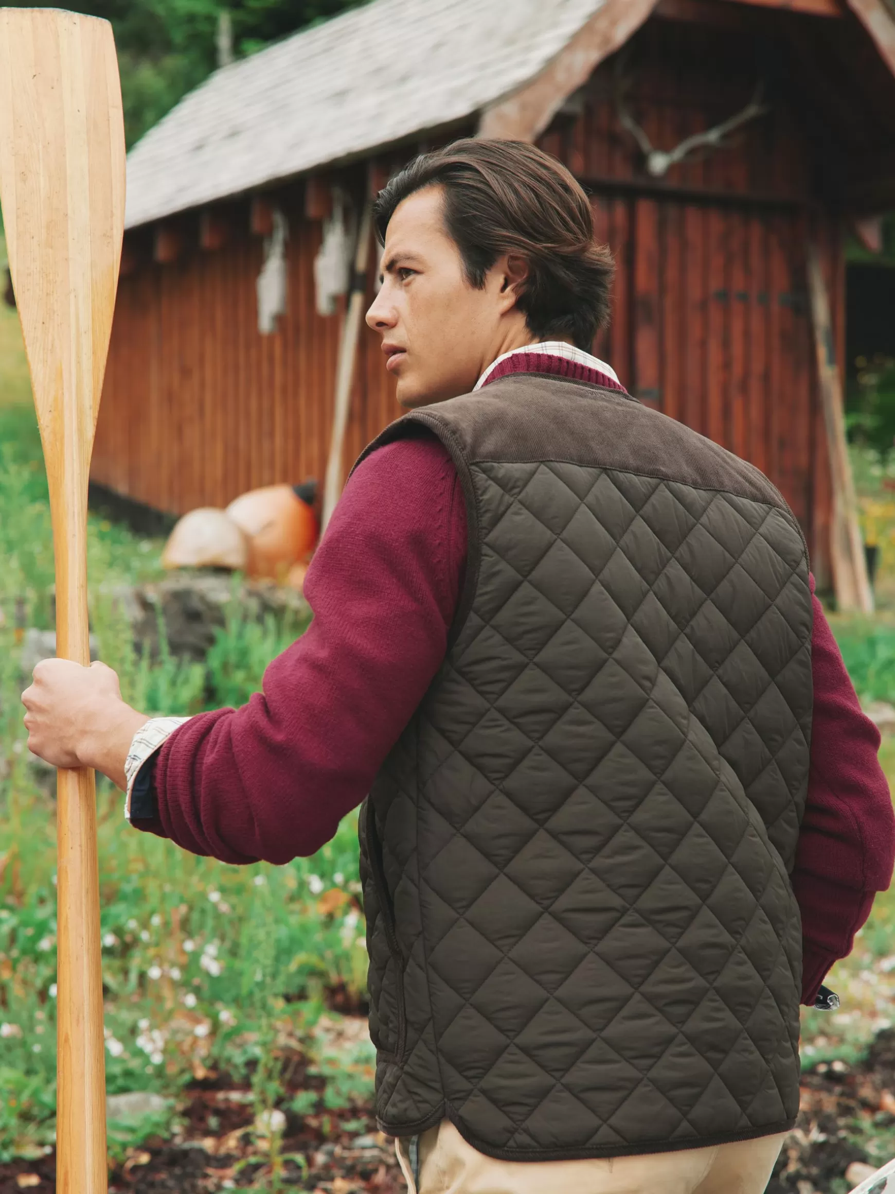 Gibson Quilted Lightweight Gilet^Joules Hot
