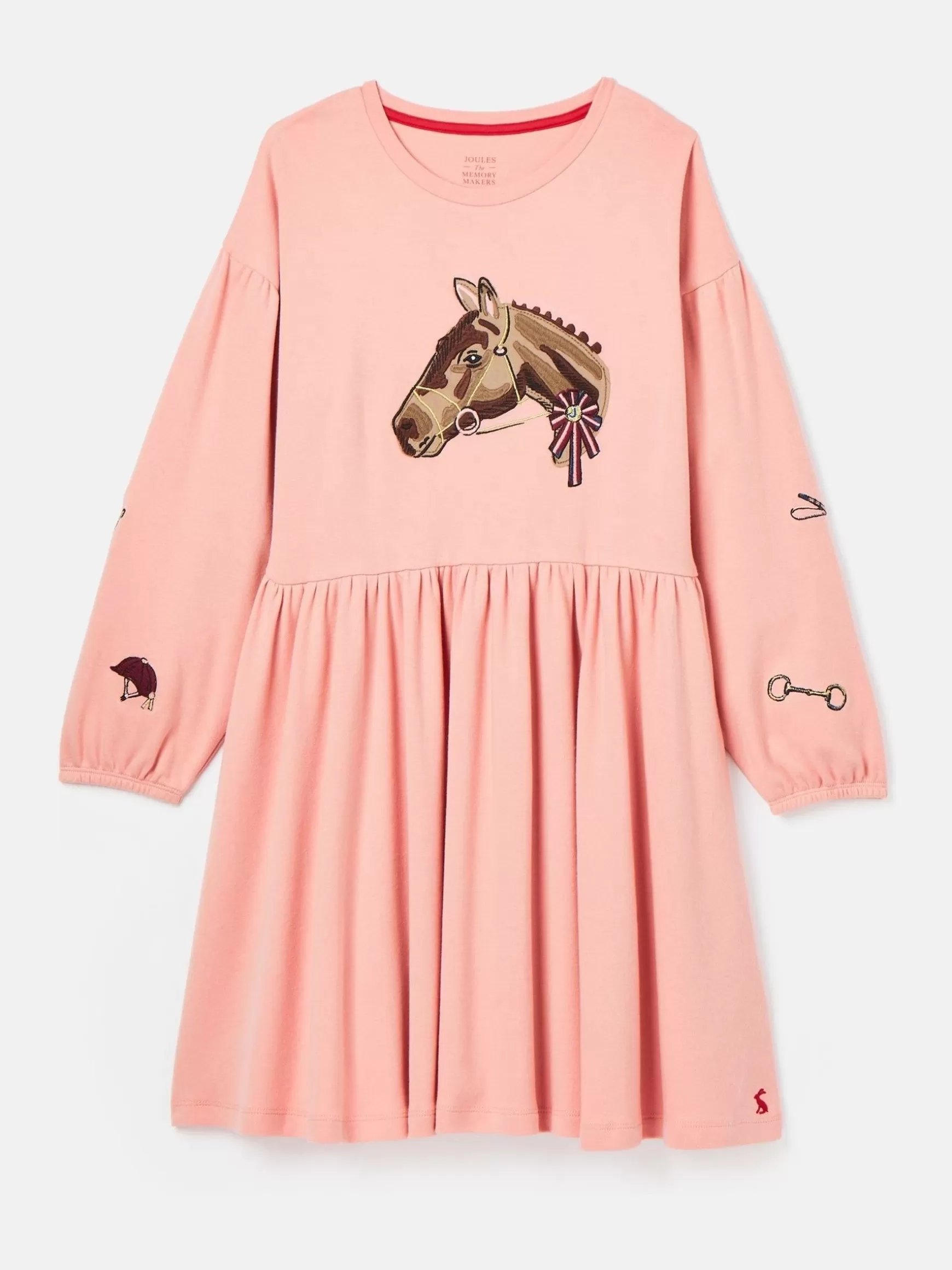 Girls' Aubrey Pink Horse Jersey Dress^Joules Fashion