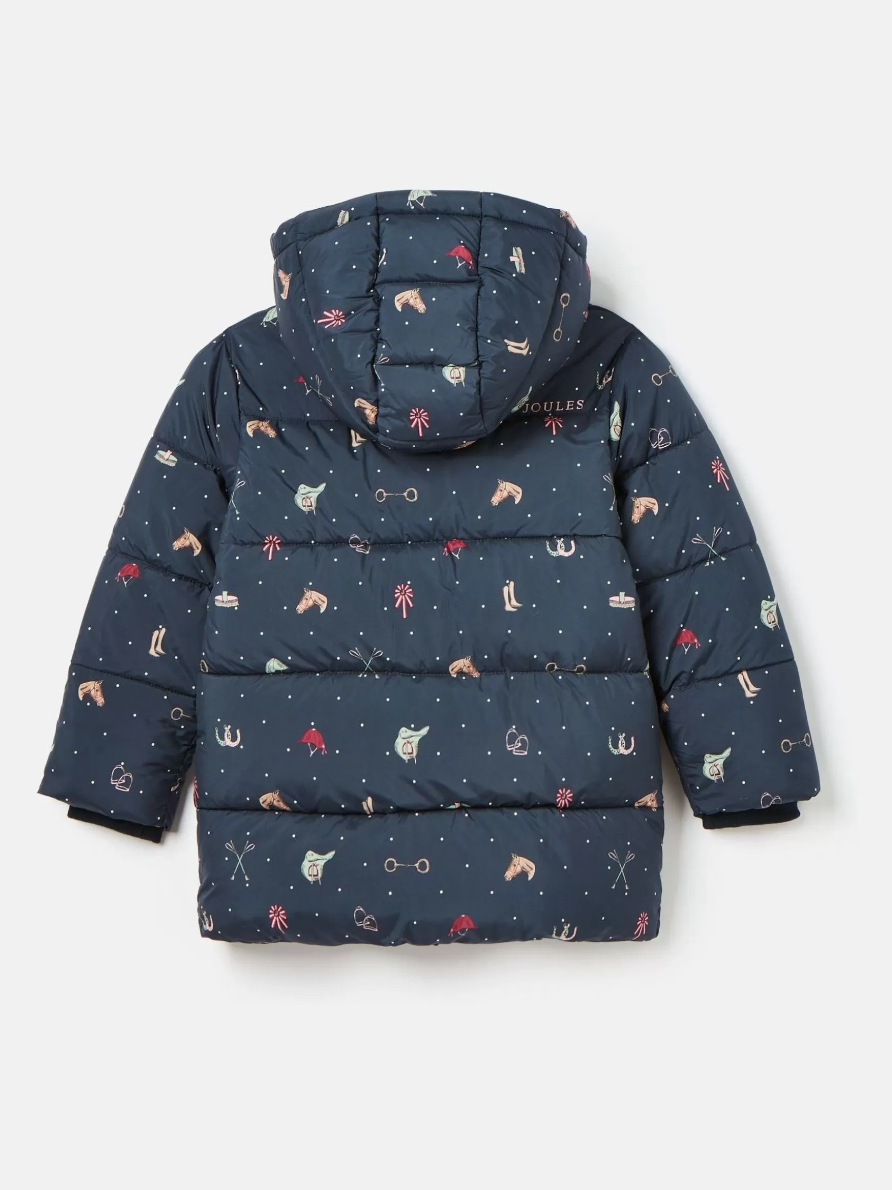 Girls' Emmeline Blue Print Showerproof Coat^Joules Fashion