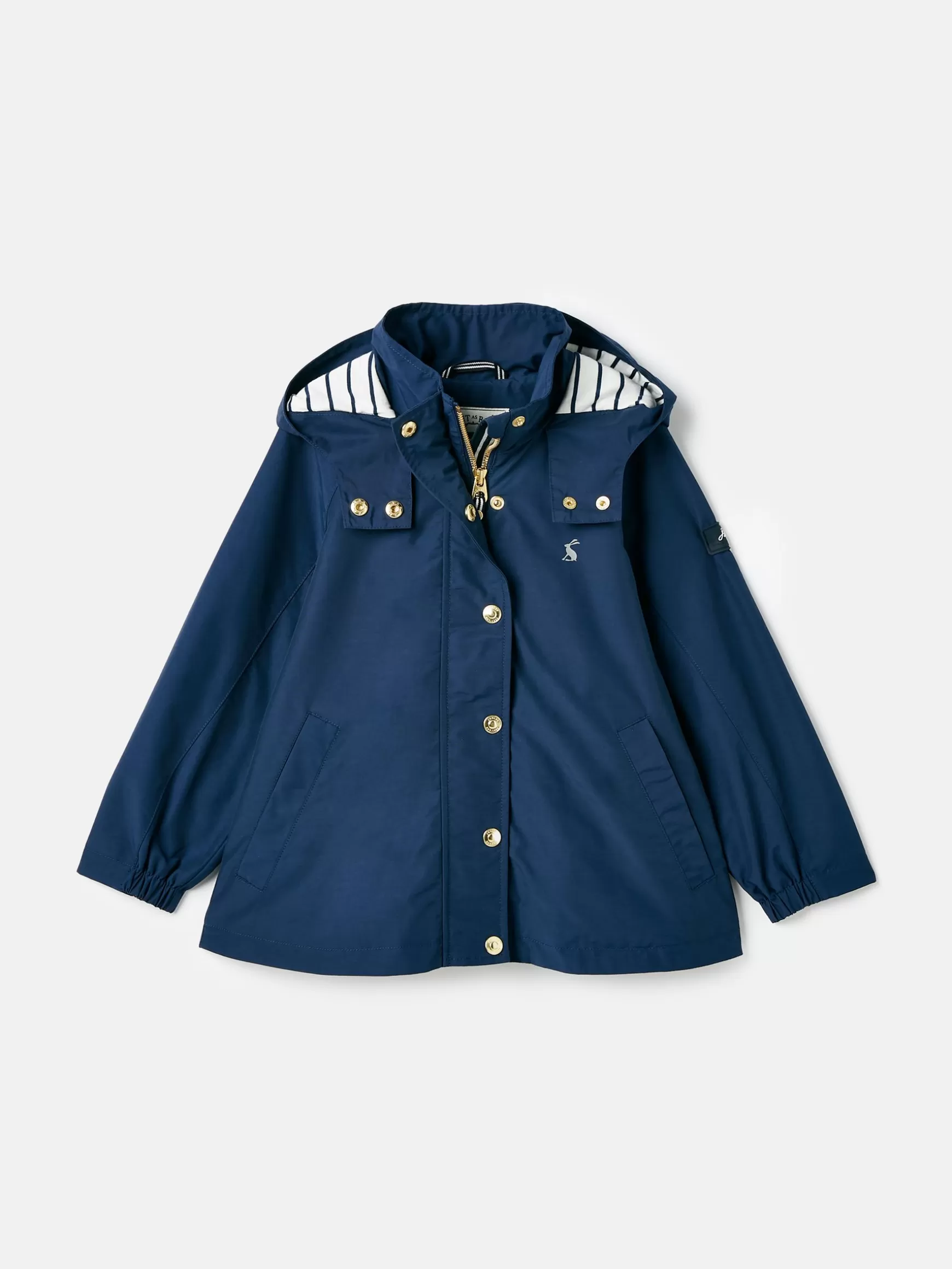 Girls' Meadow Navy Blue Lightweight Waterproof Raincoat With Hood^Joules Hot