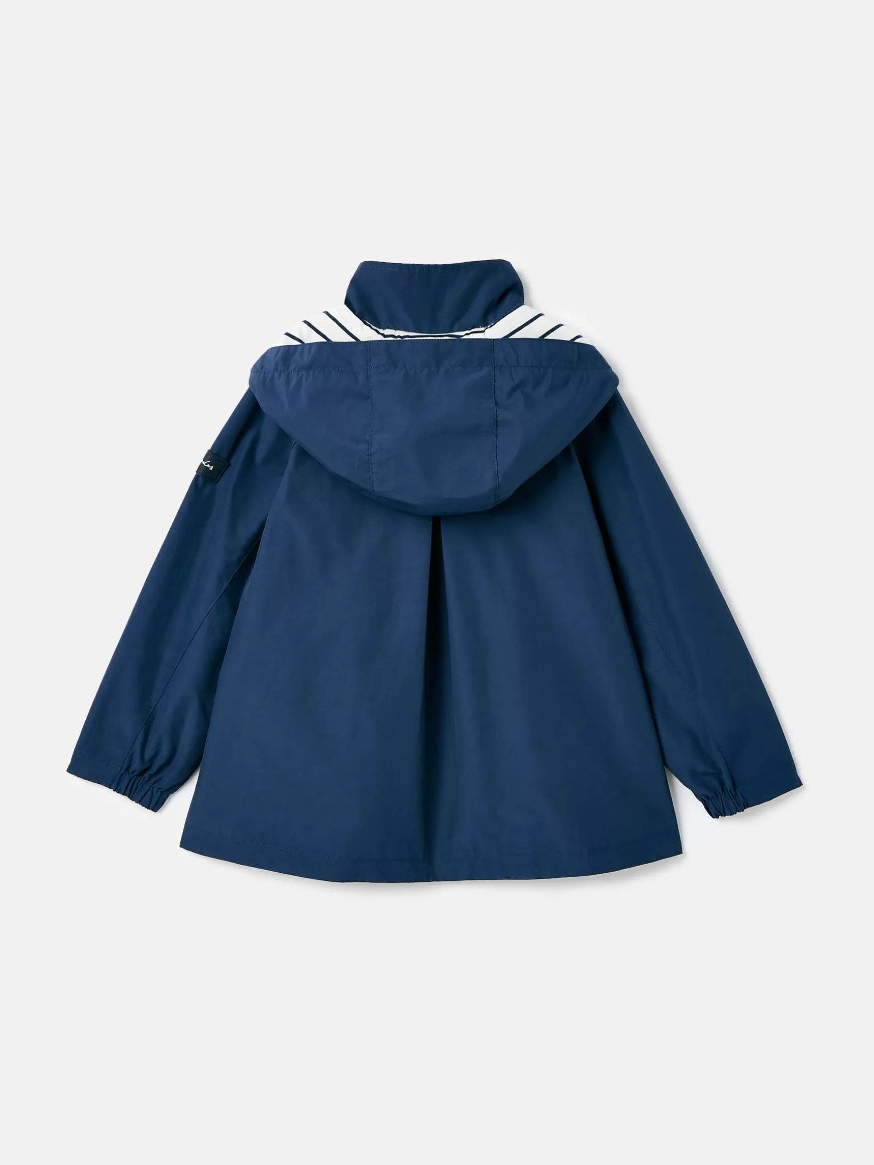 Girls' Meadow Navy Blue Lightweight Waterproof Raincoat With Hood^Joules Hot