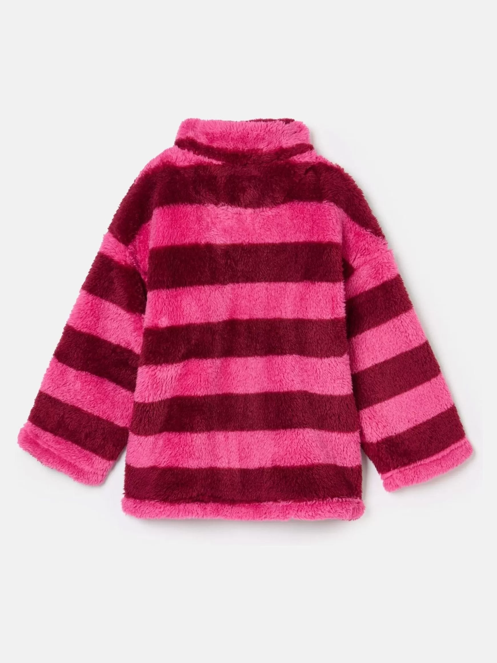 Girls' Merridie Pink Stripe Half Zip Borg Fleece^Joules Cheap