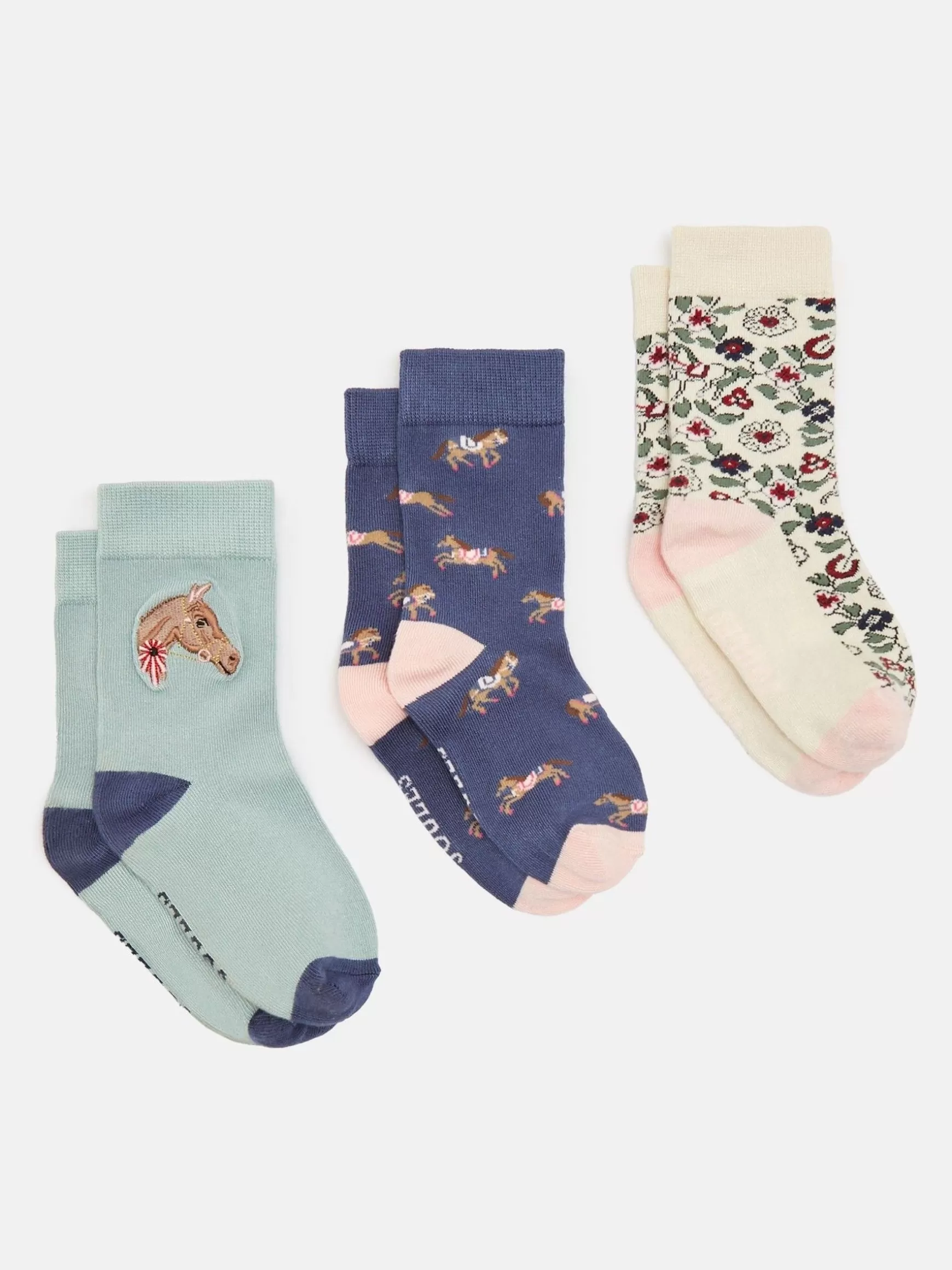 Girls' Neat Feet 3 Pack Socks^Joules Discount