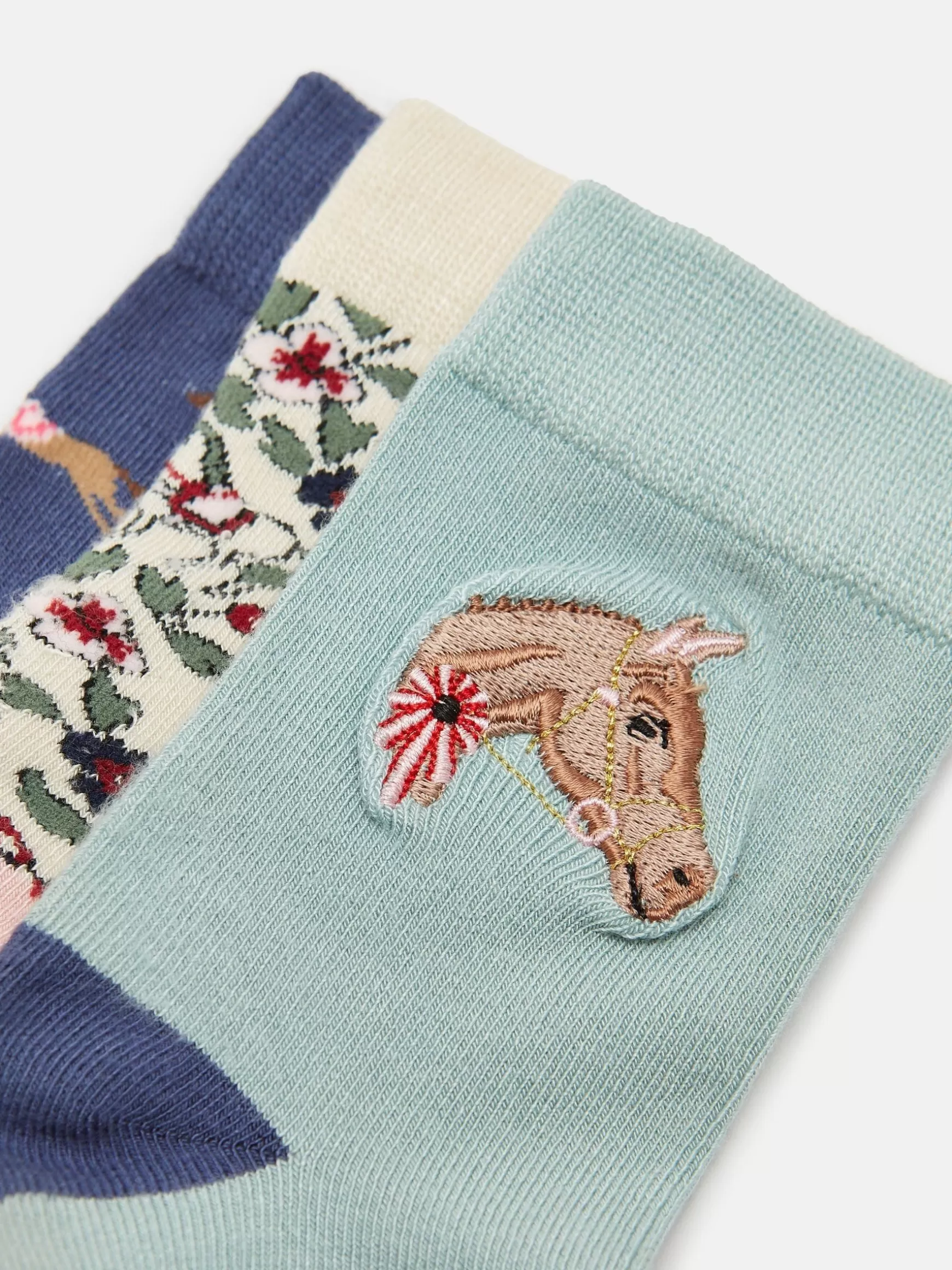 Girls' Neat Feet 3 Pack Socks^Joules Discount