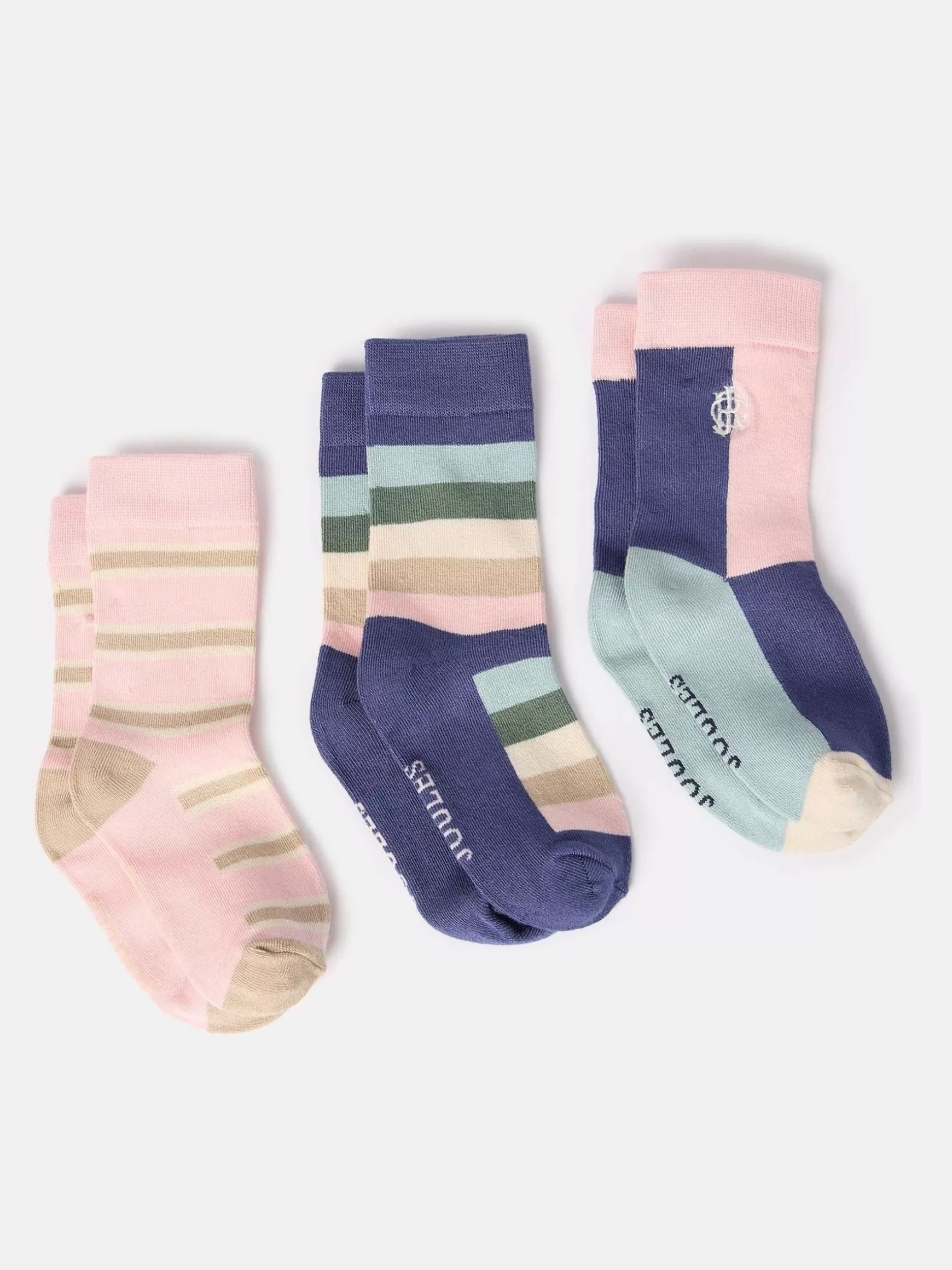 Girls' Neat Feet 3 Pack Socks^Joules Fashion