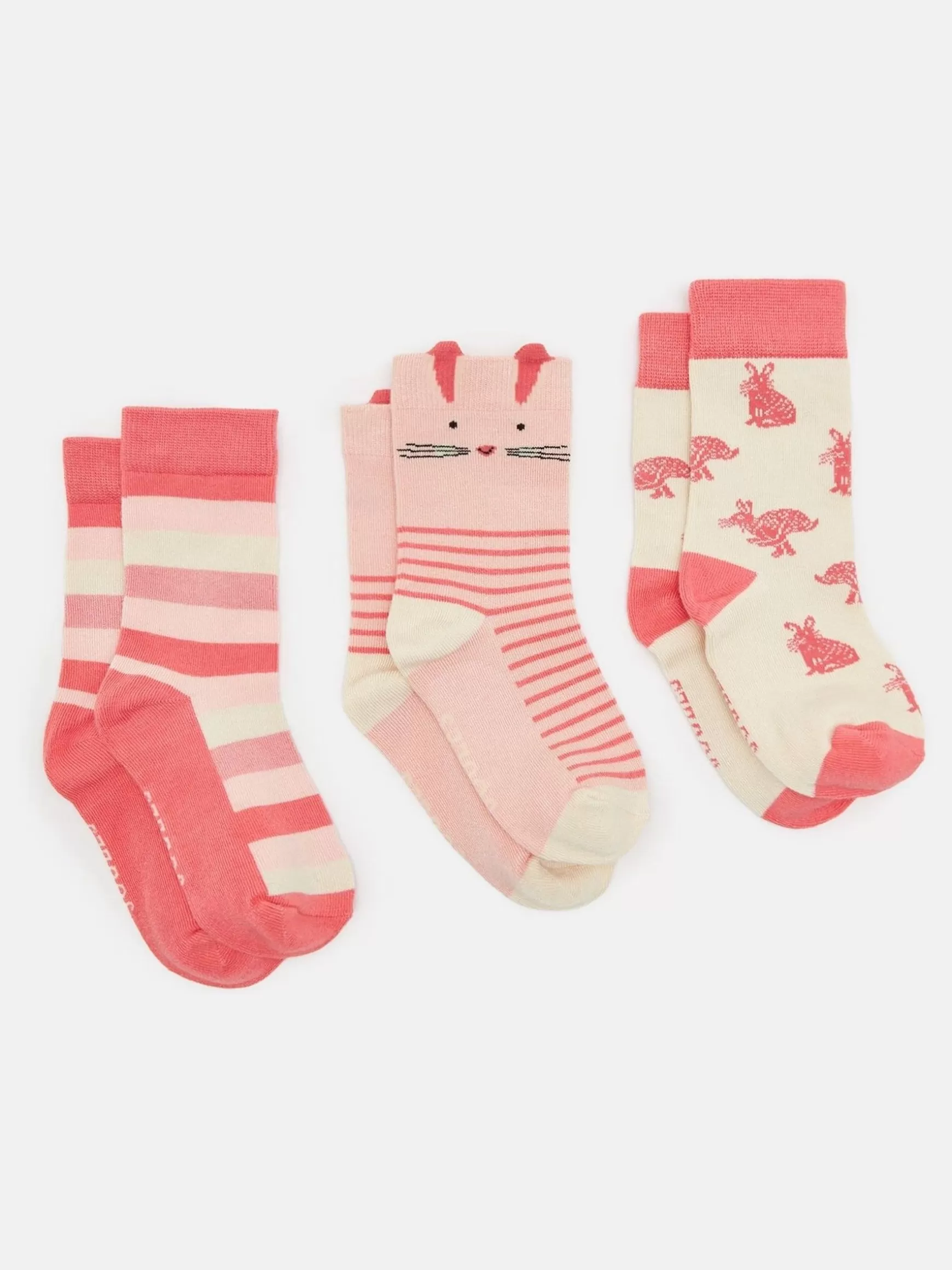 Girls' Neat Feet 3 Pack Socks^Joules Outlet
