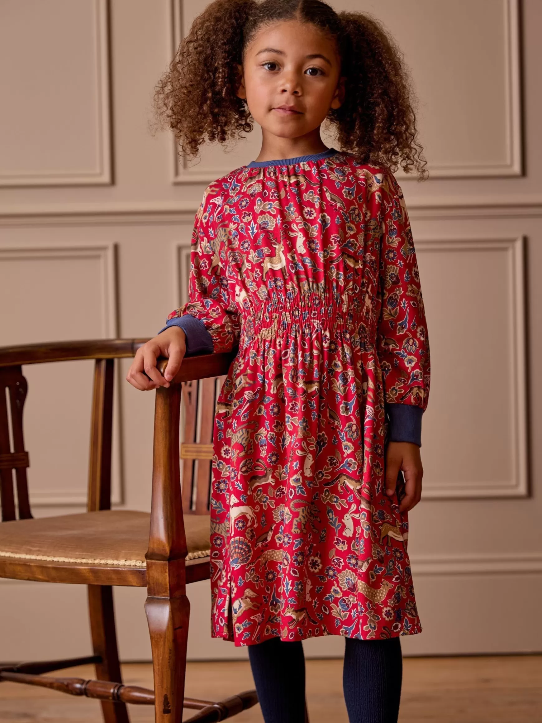 Girls' Odelia Red Animals Printed Dress^Joules Cheap