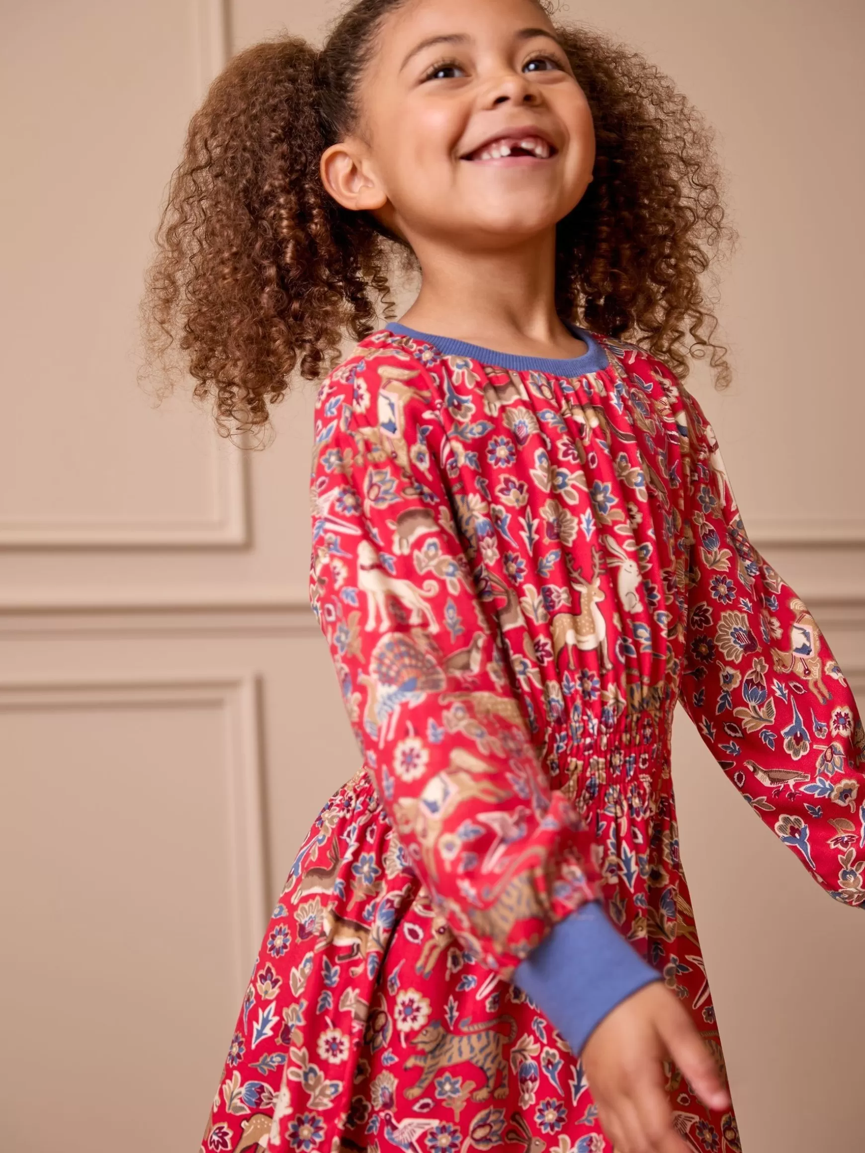 Girls' Odelia Red Animals Printed Dress^Joules Cheap