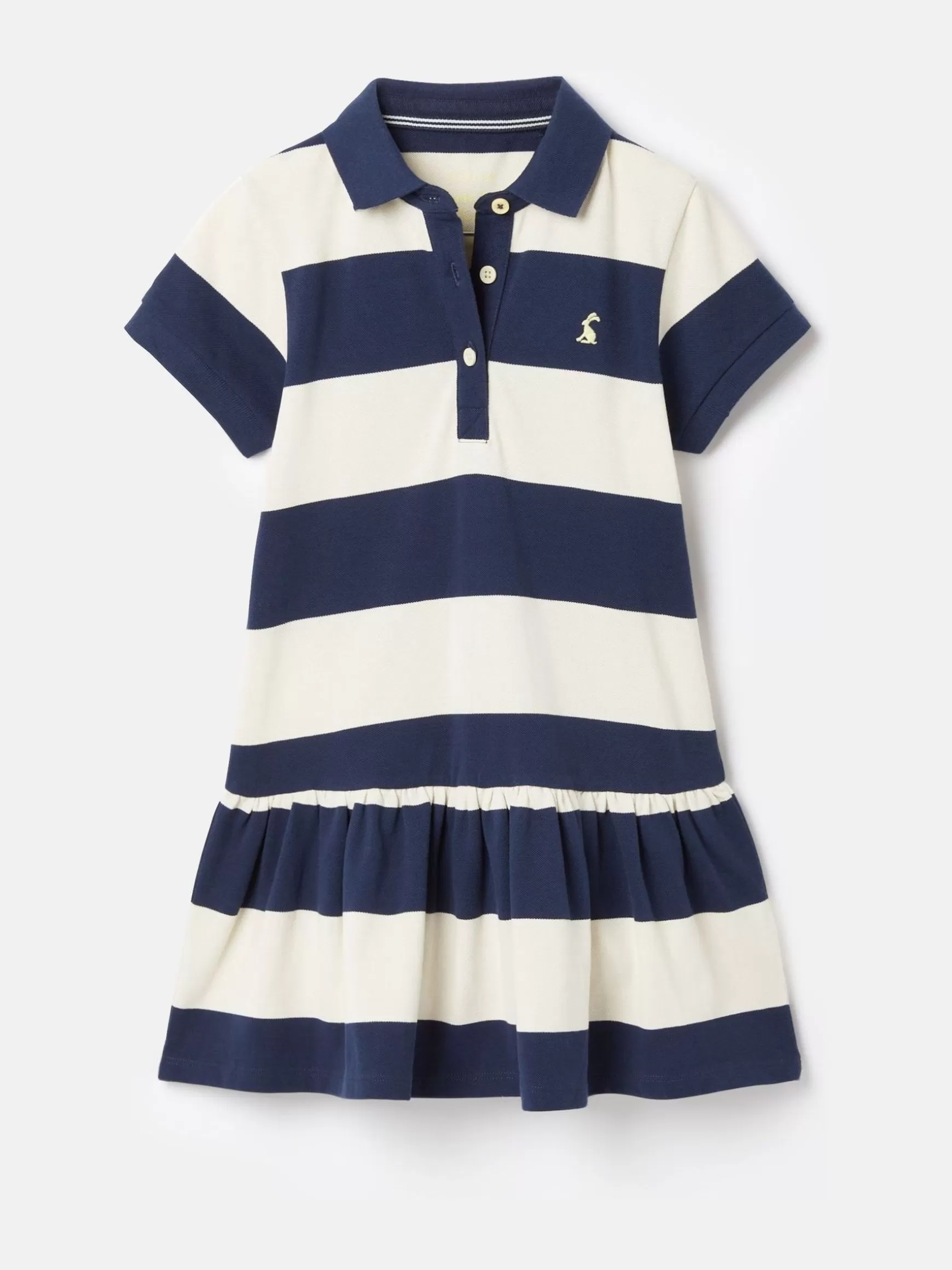 Girls' Orla Navy Stripe Polo Shirt Dress^Joules New