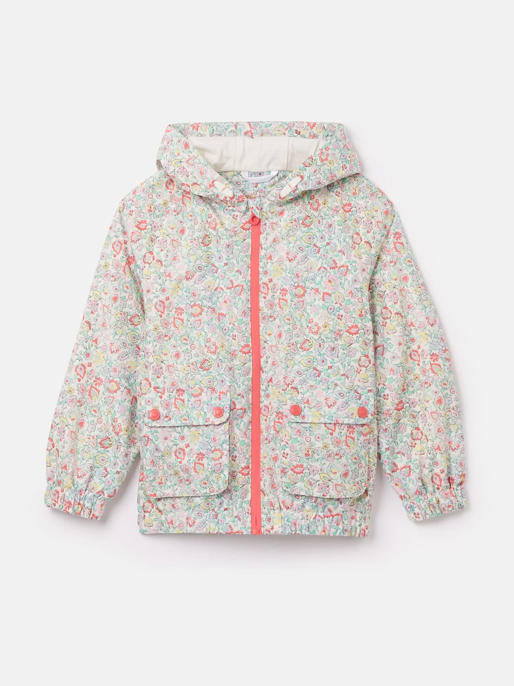 Girls' Windbreaker Multi Floral Waterproof Raincoat^Joules Store