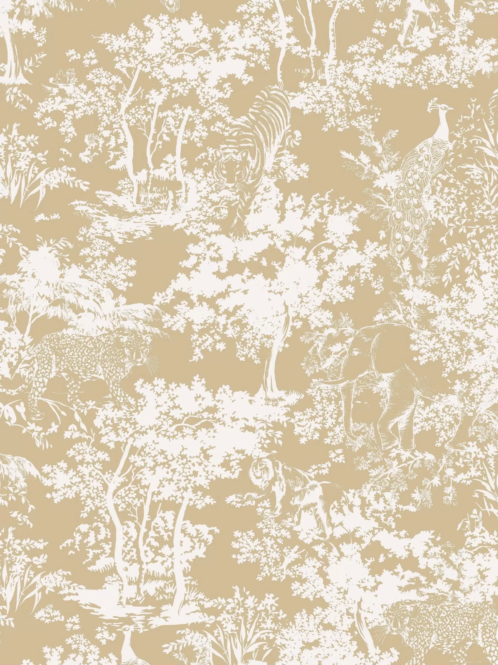 Animal Forest Print 10M Wallpaper^Joules Fashion