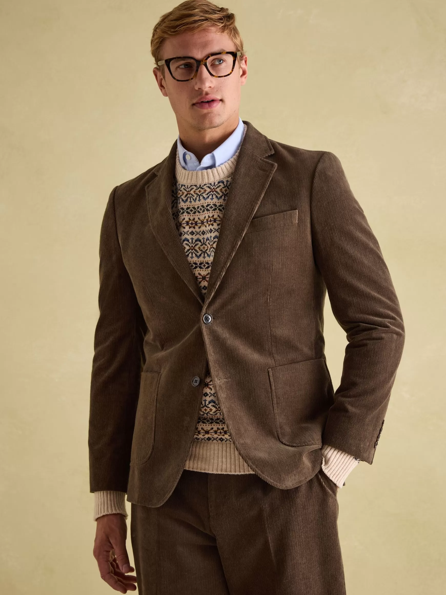 Corduroy Slim Fit Suit Jacket^Joules Cheap