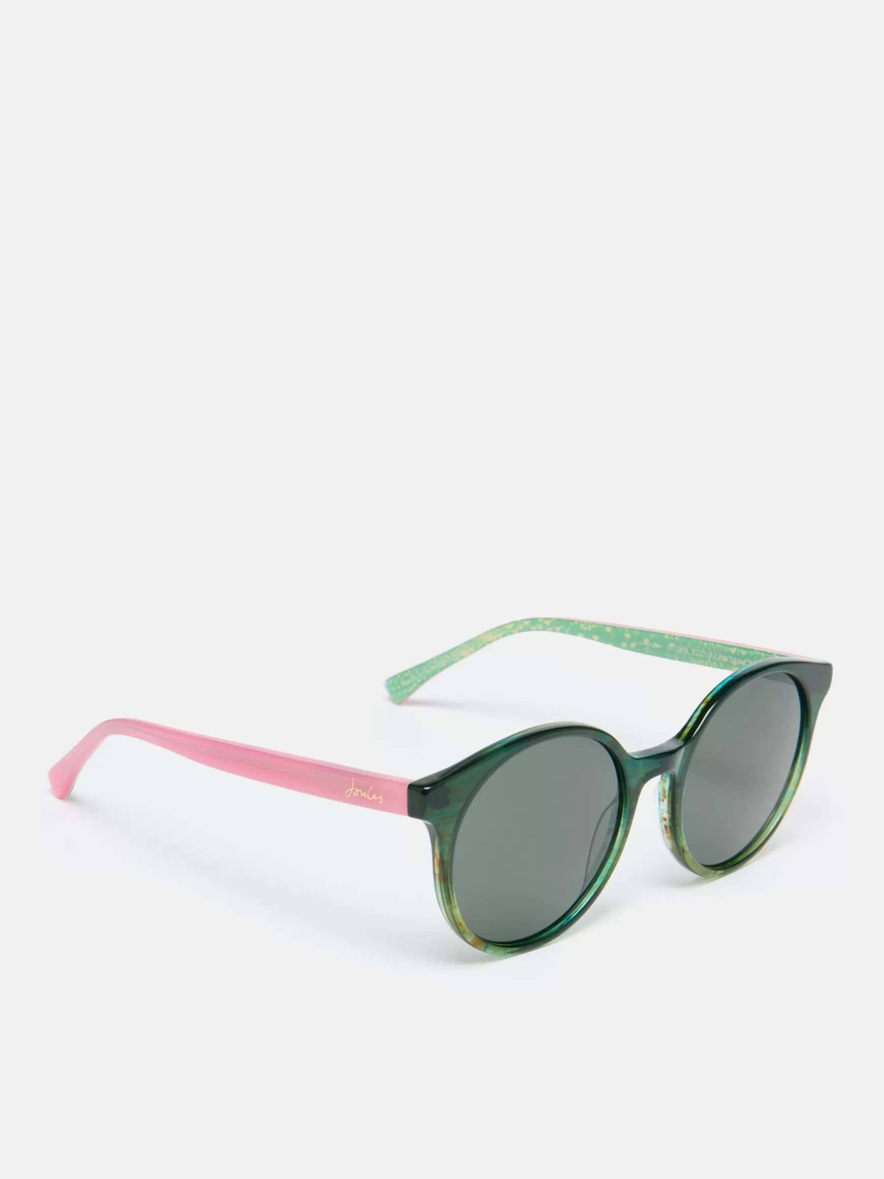 Green Floral Round Rimmed Sunglasses^Joules Fashion