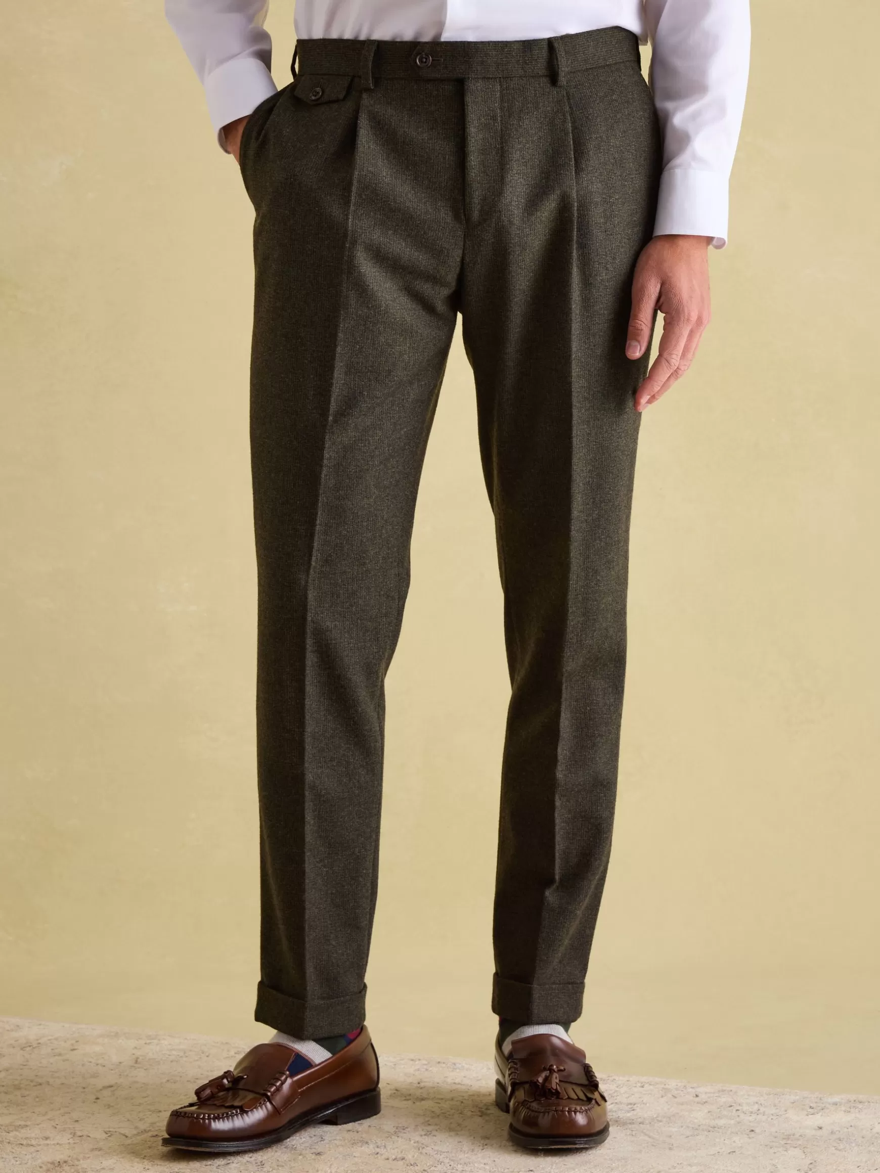 Slim Fit Texture Suit Trousers^Joules Outlet