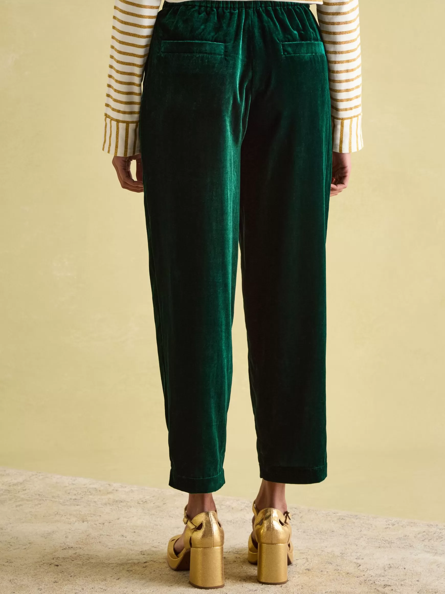 Velvet Straight Leg Trousers^Joules Cheap