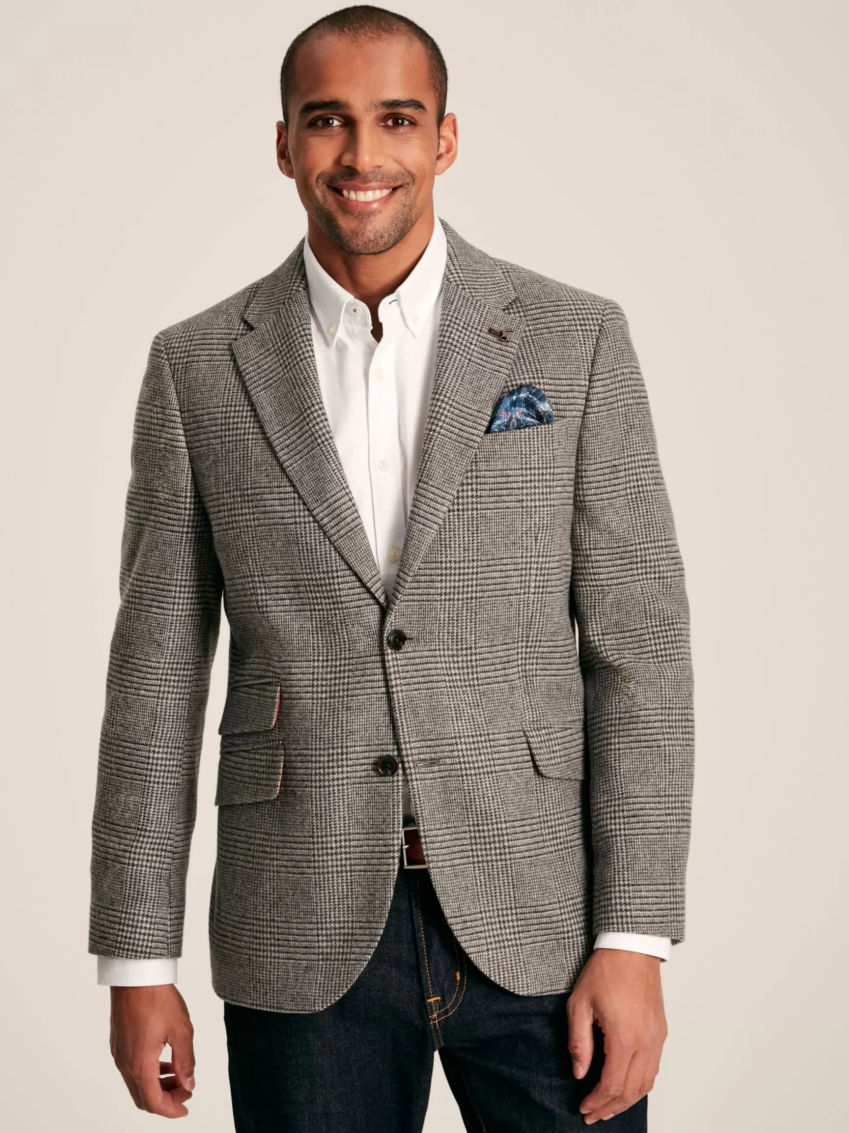 Prince of Wales Check Slim Fit Blazer^Joules Cheap