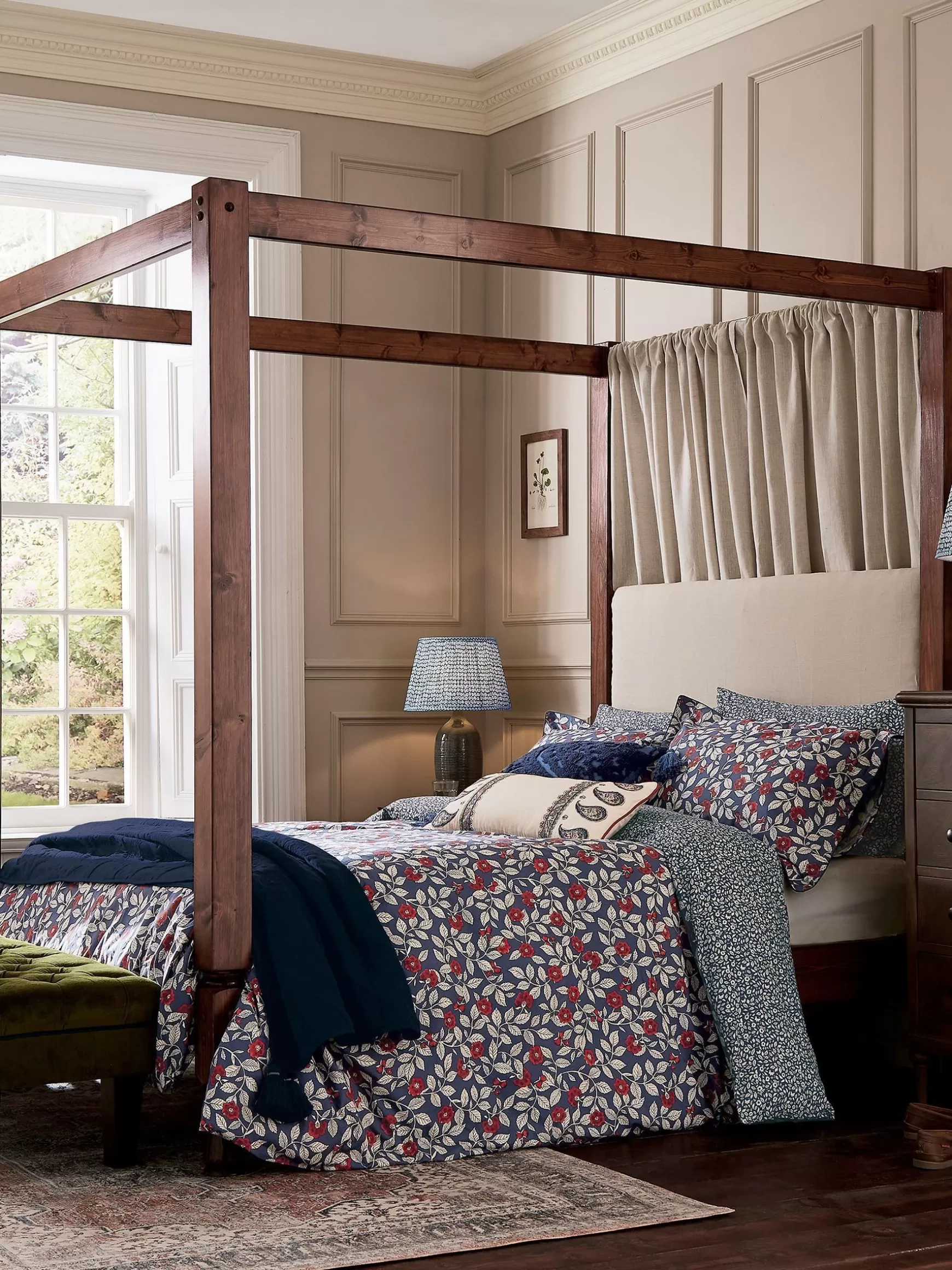 Grove Floral 100% Cotton Bedding Set^Joules Hot