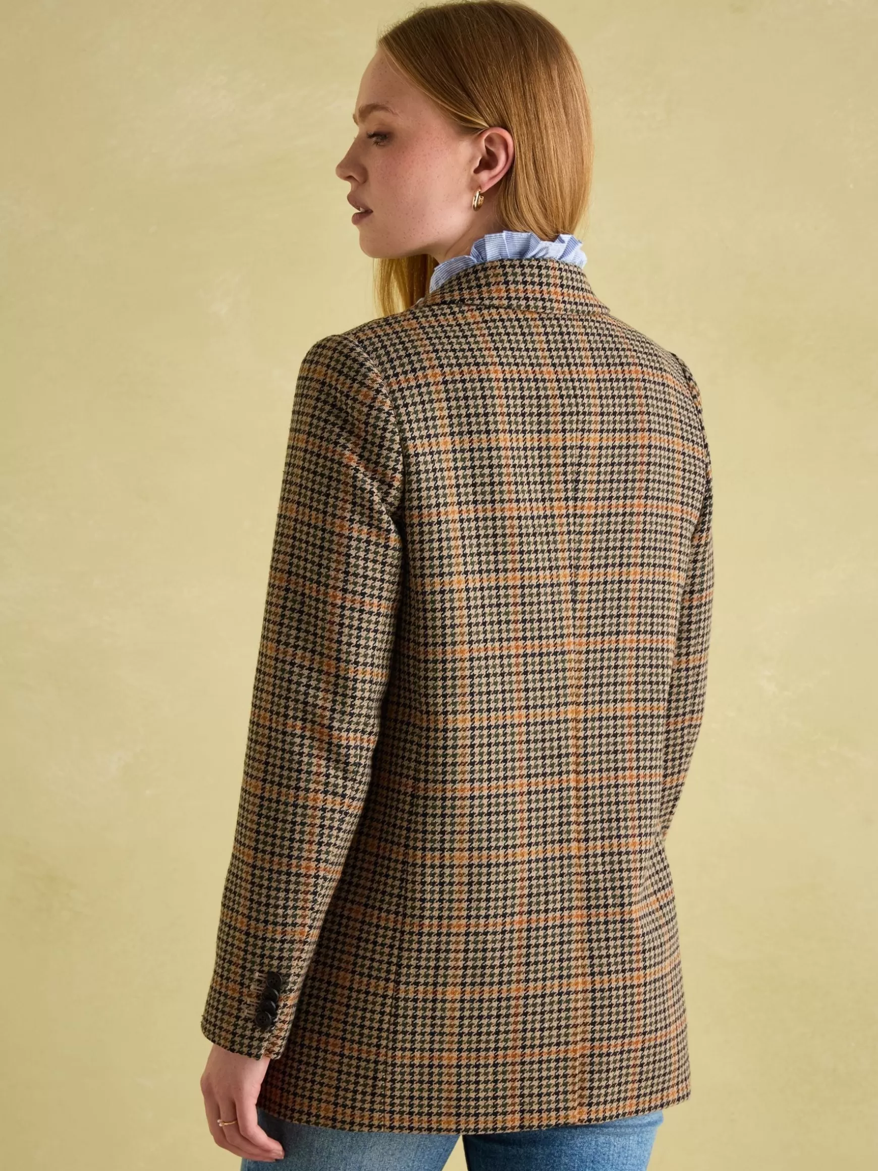 Hackmore Relaxed Fit Wool Blend Tweed Blazer^Joules Clearance